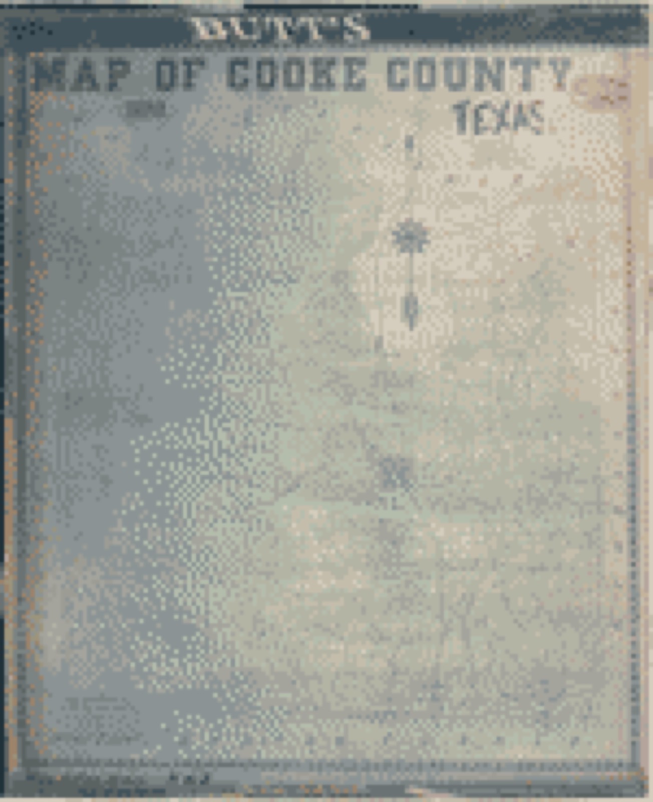 Land ownership map, 1880 - Butt's map of Cooke County, Texas : compiled from the records in the County Surveyor's Office and actual surveys on the ground, and copyrighted in 1888