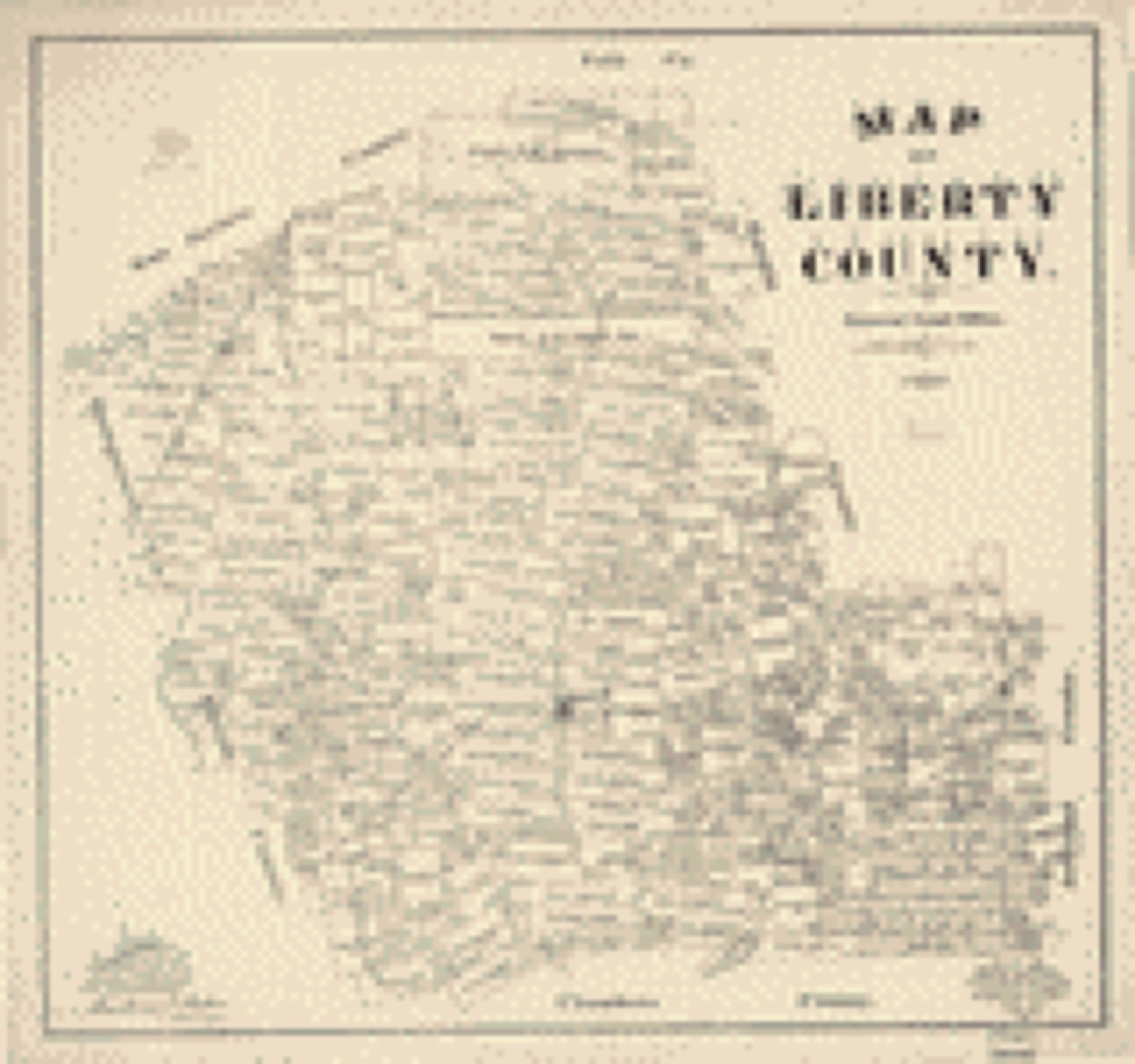 Land ownership map, 1895 - Map of Liberty County, Texas : General Land Office