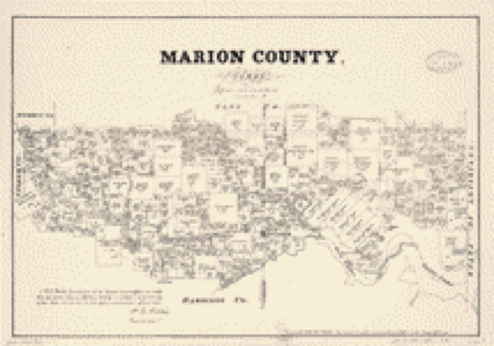 Land ownership map, 1879 - Marion County, Texas