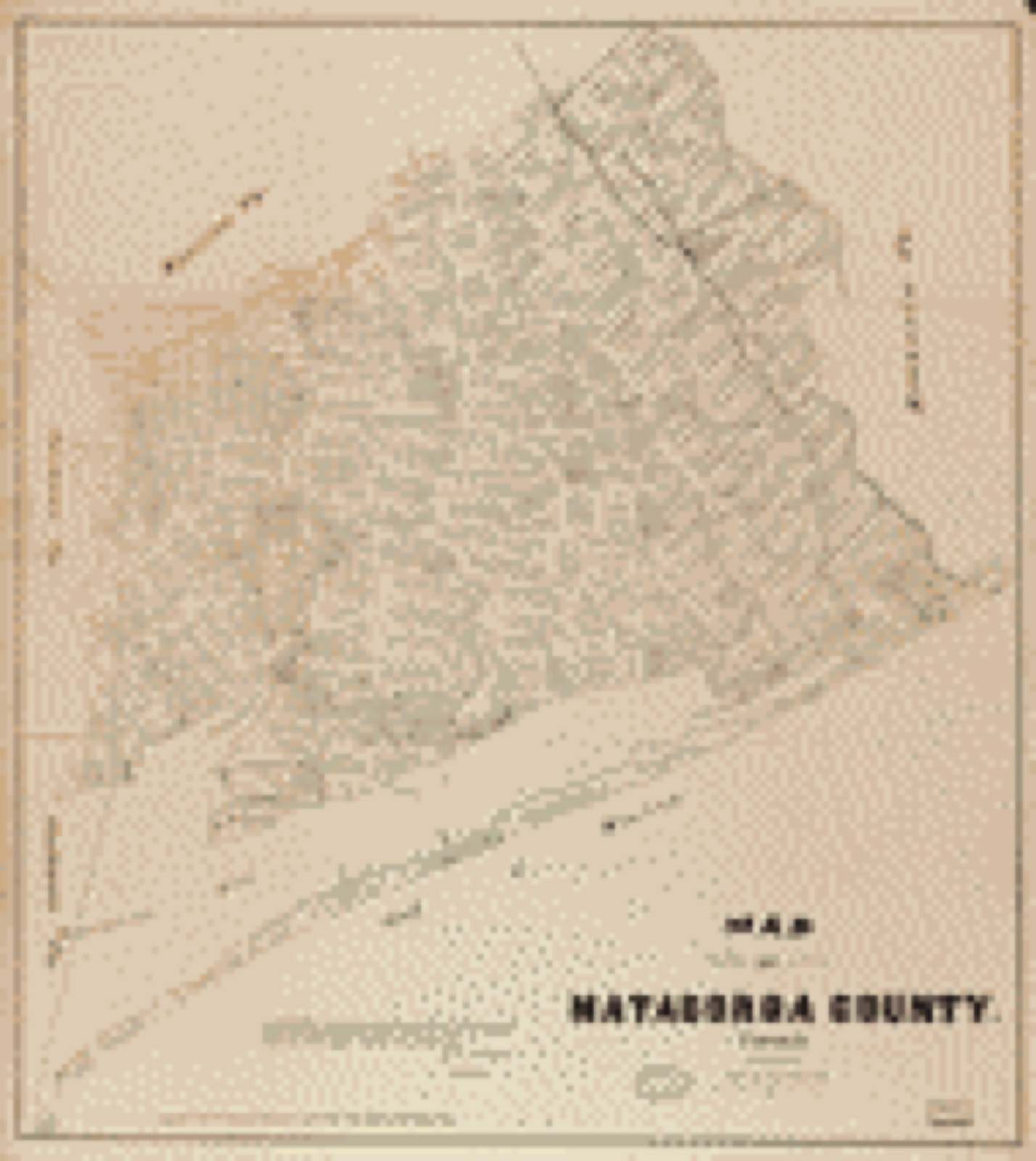 Land ownership map, 1879 - Map of Matagorda County, Texas
