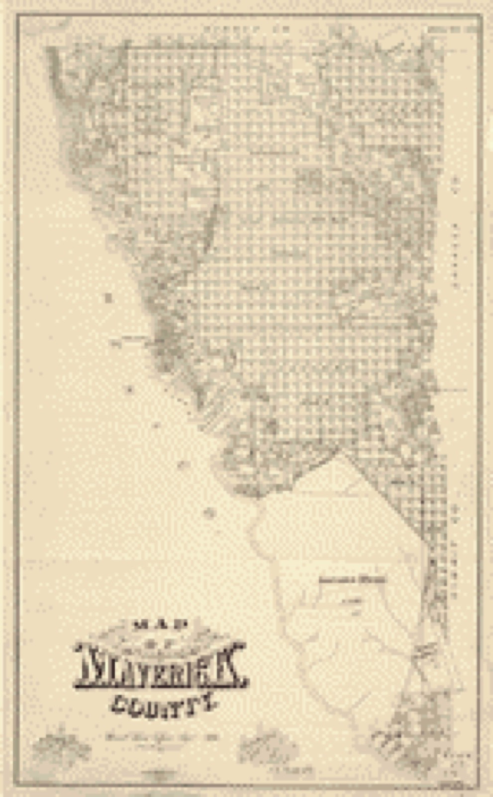 Land ownership map, 1893 - Map of Maverick County : General Land Office, Sept. 1893