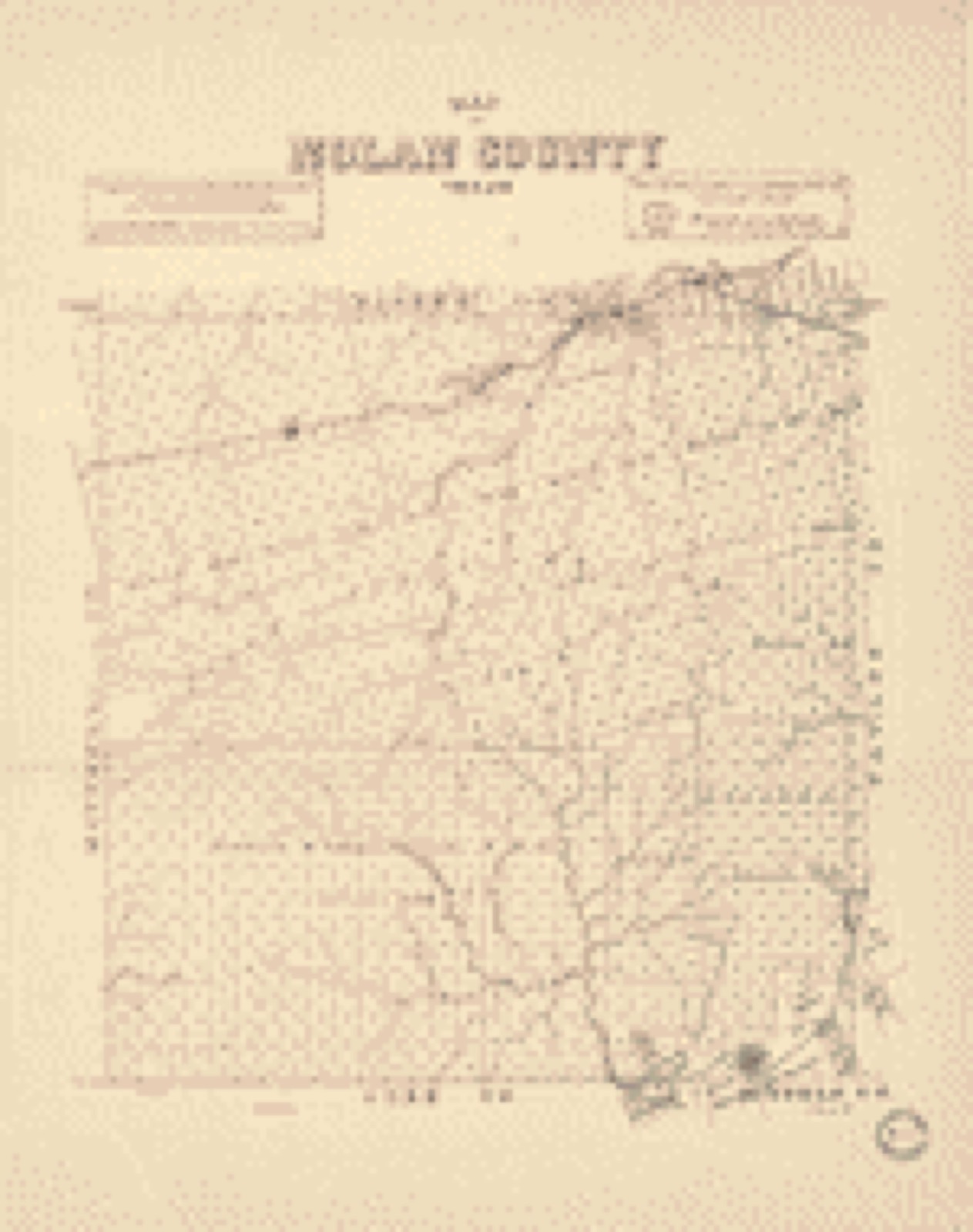 Land ownership map, 189? - Map of Nolan County, Texas