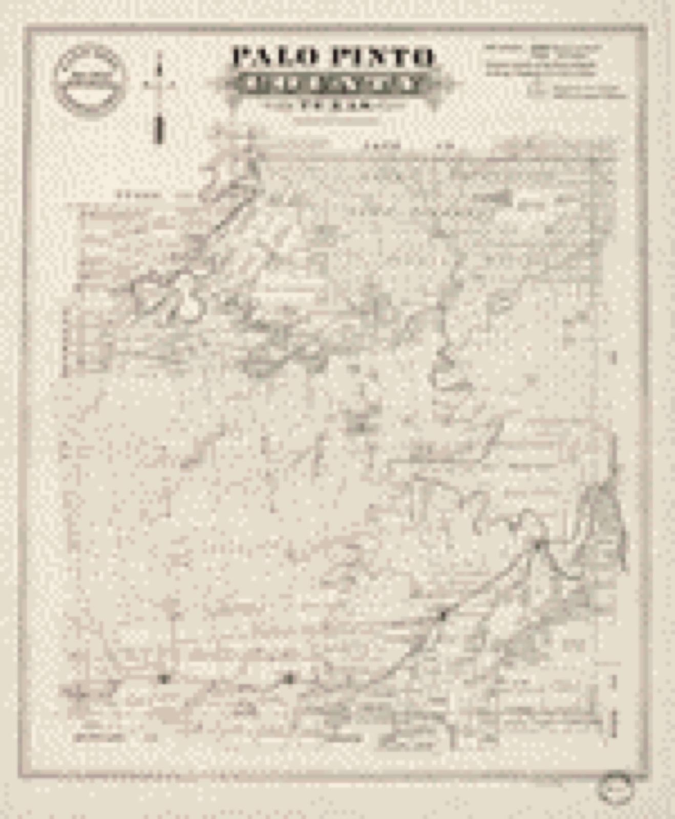 Land ownership map, 188? - Palo Pinto County, Texas
