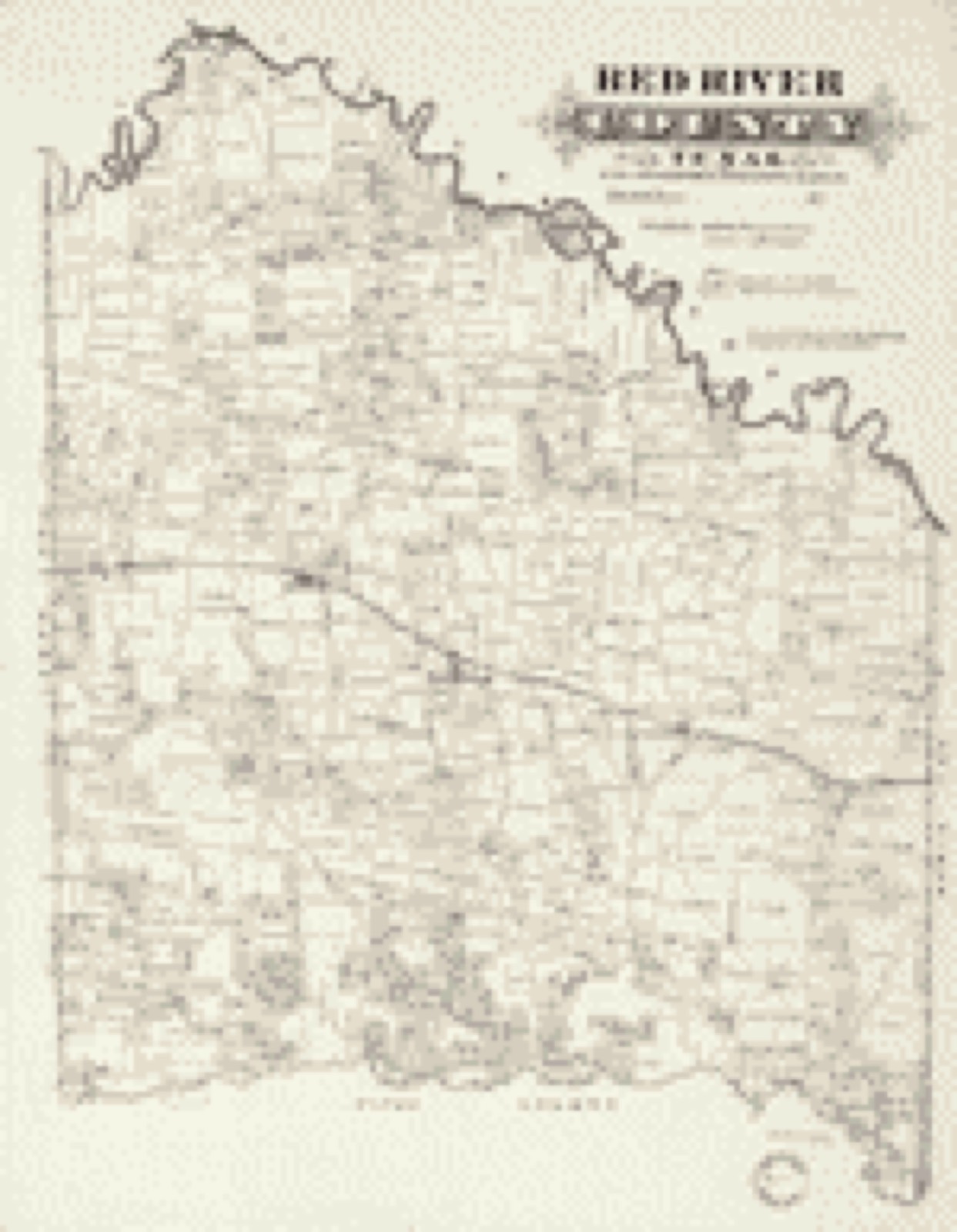 Land ownership map, 187? - Red River County, Texas