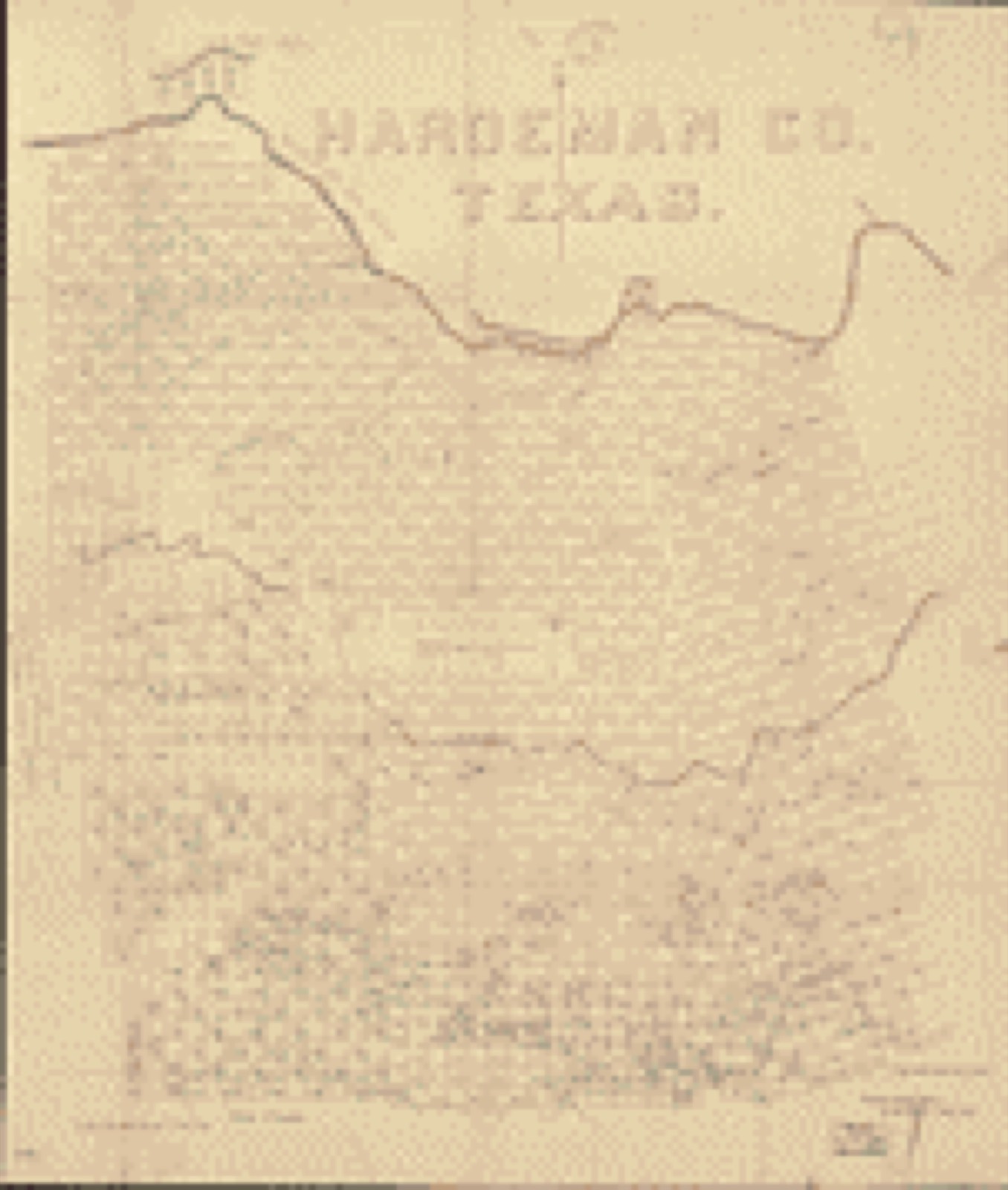 Land ownership map, 1880 - Hardeman County, Texas