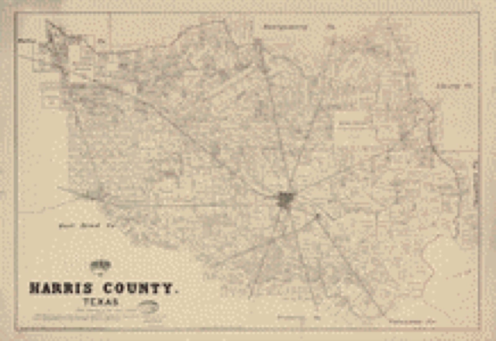 Land ownership map, 1879 - Map of Harris County, Texas