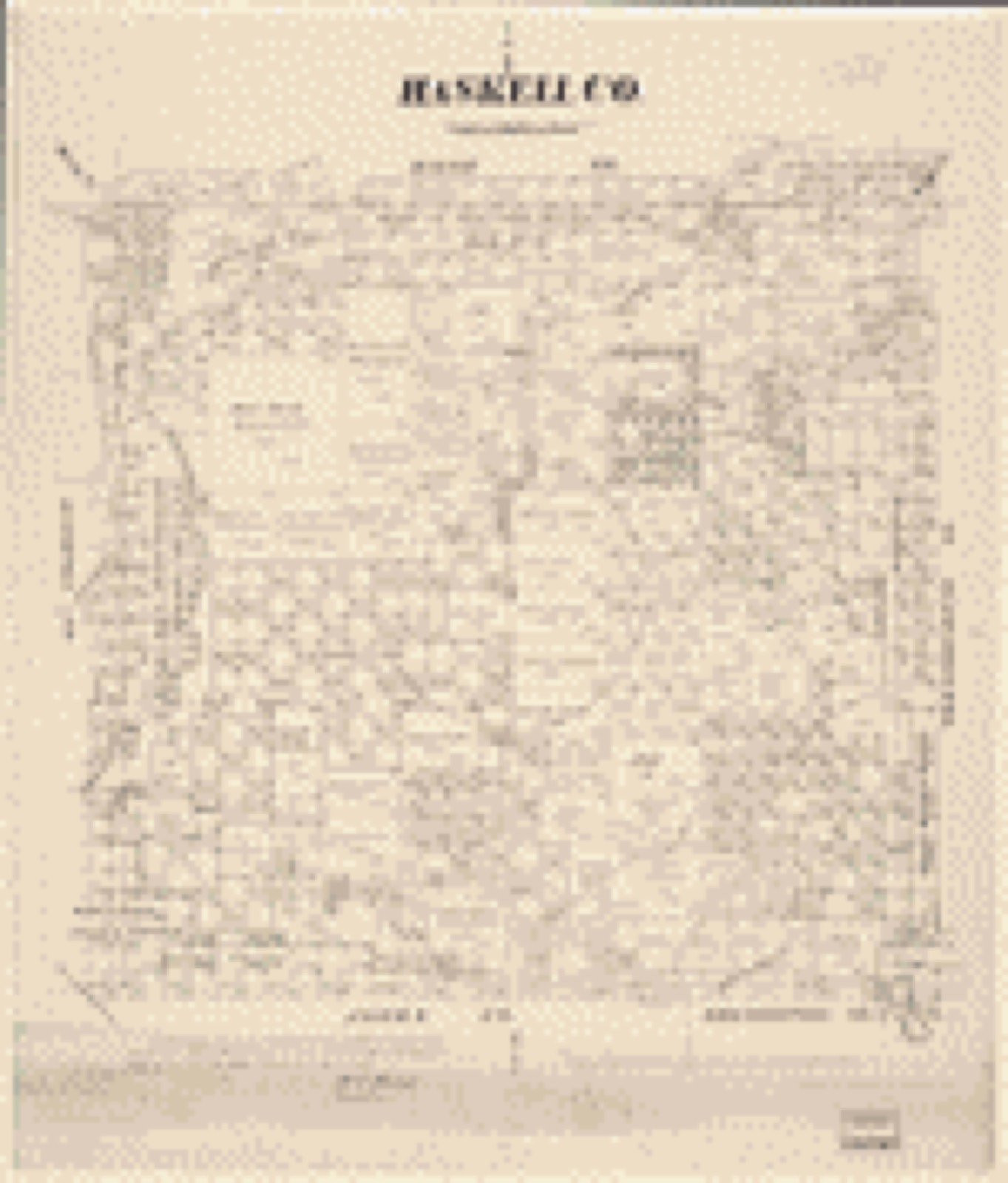 Land ownership map, 1879 - Map of Haskell County, Texas