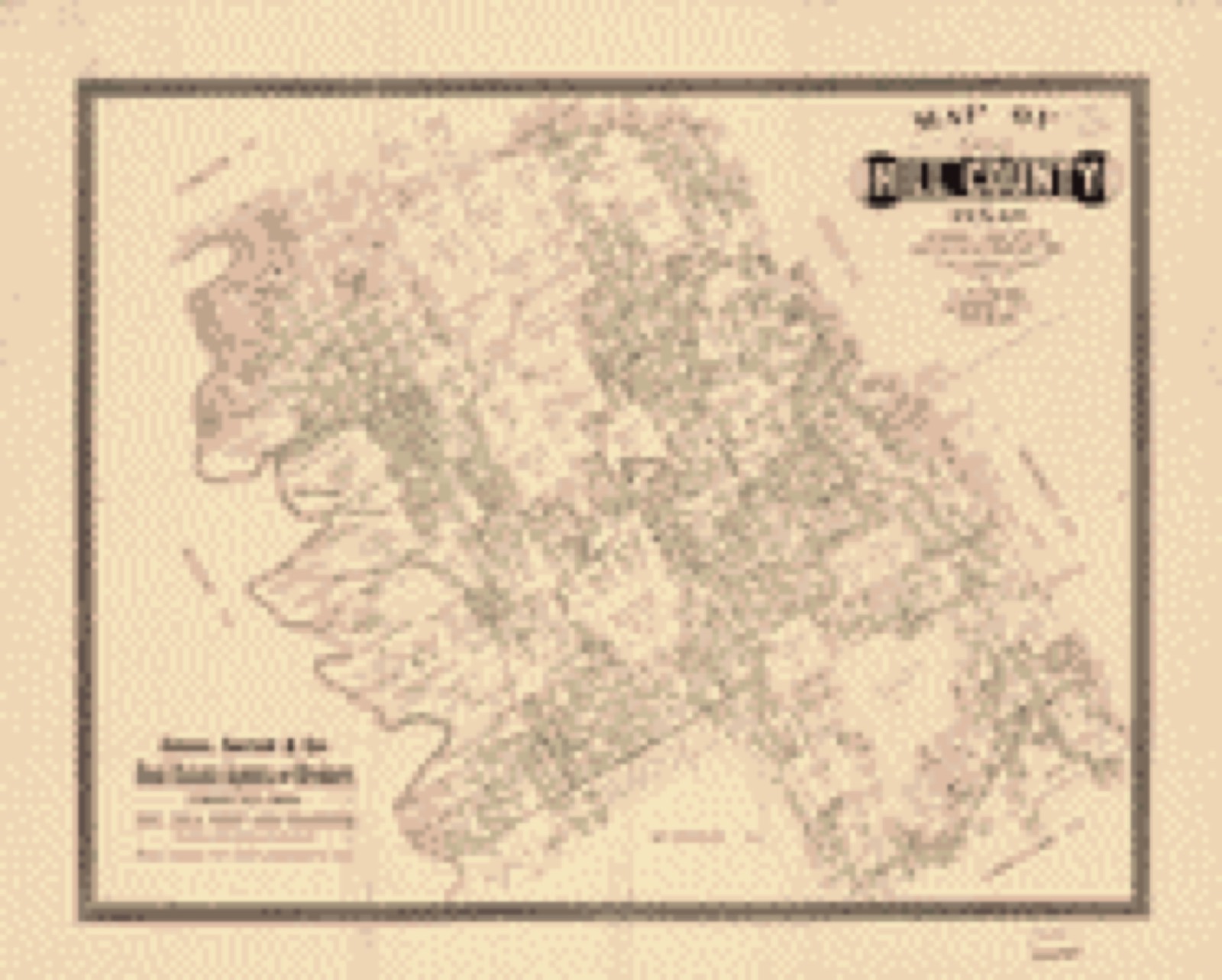 Land ownership map, 1886 - Map of Hill County, Texas : General Land Office, Austin, Texas, February 1886