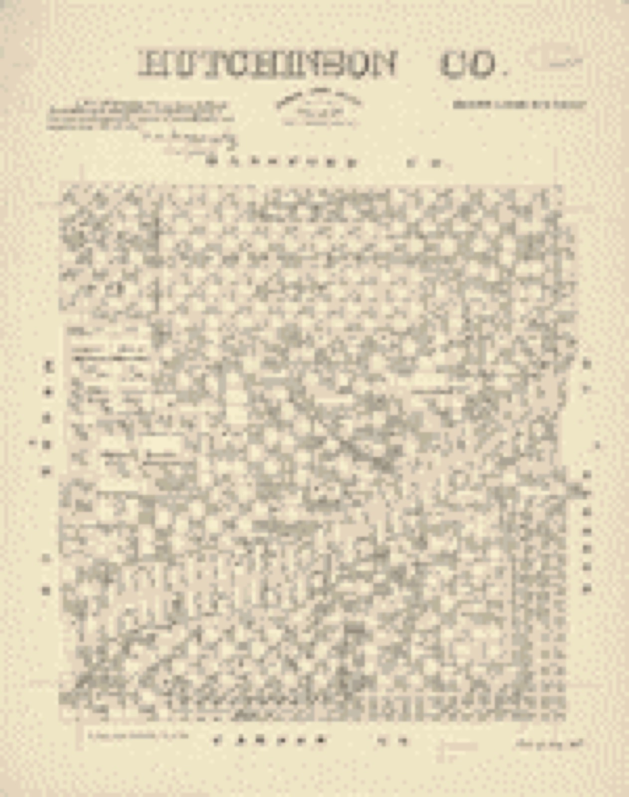 Land ownership map, 1891 - Map of Hutchinson County