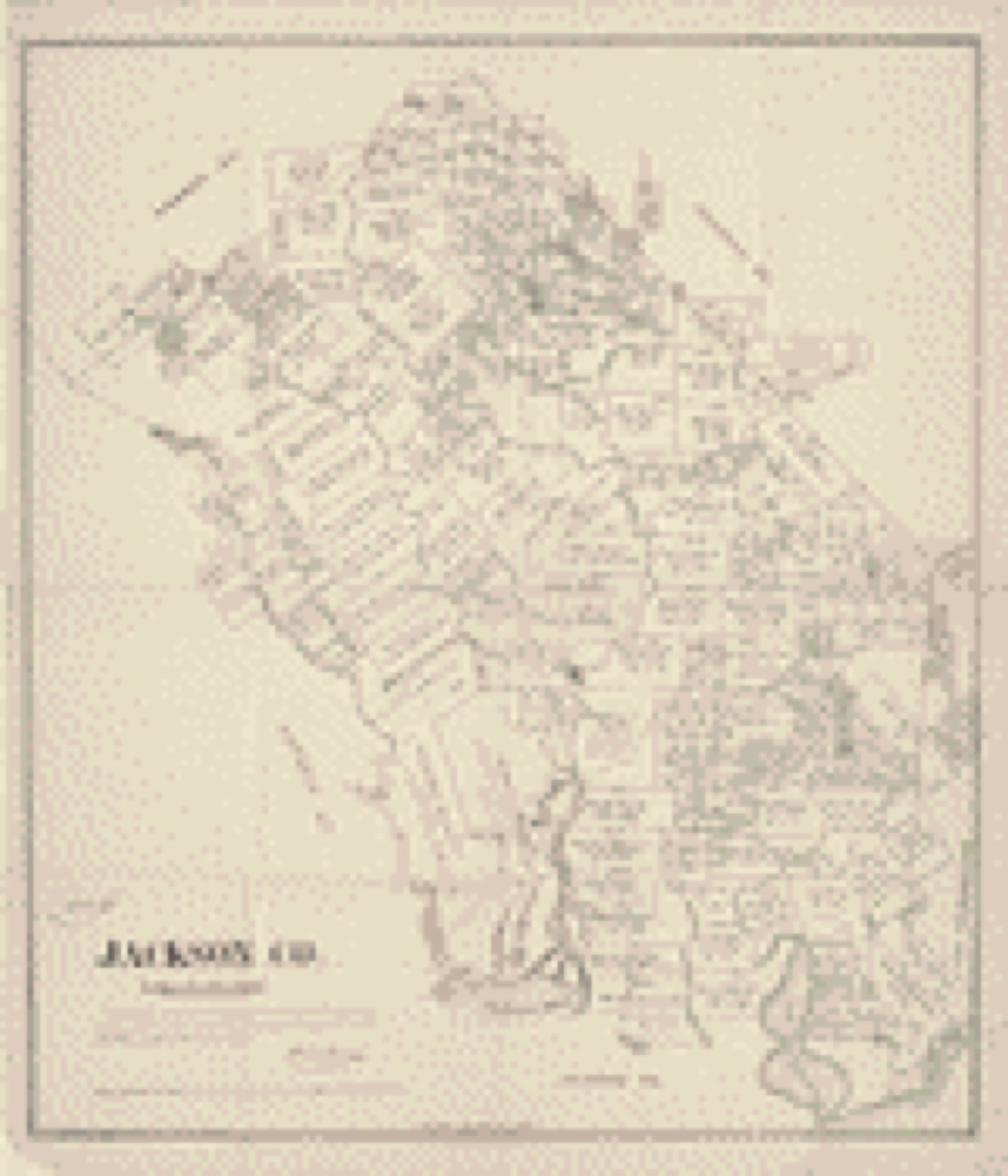 Land ownership map, 1880 - Jackson County