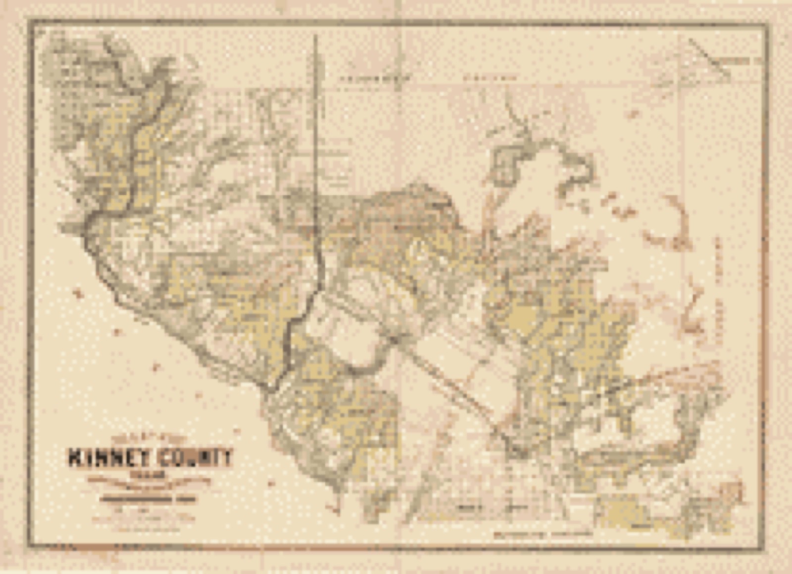 Land ownership map, 1884 - Map of Kinney County, Texas