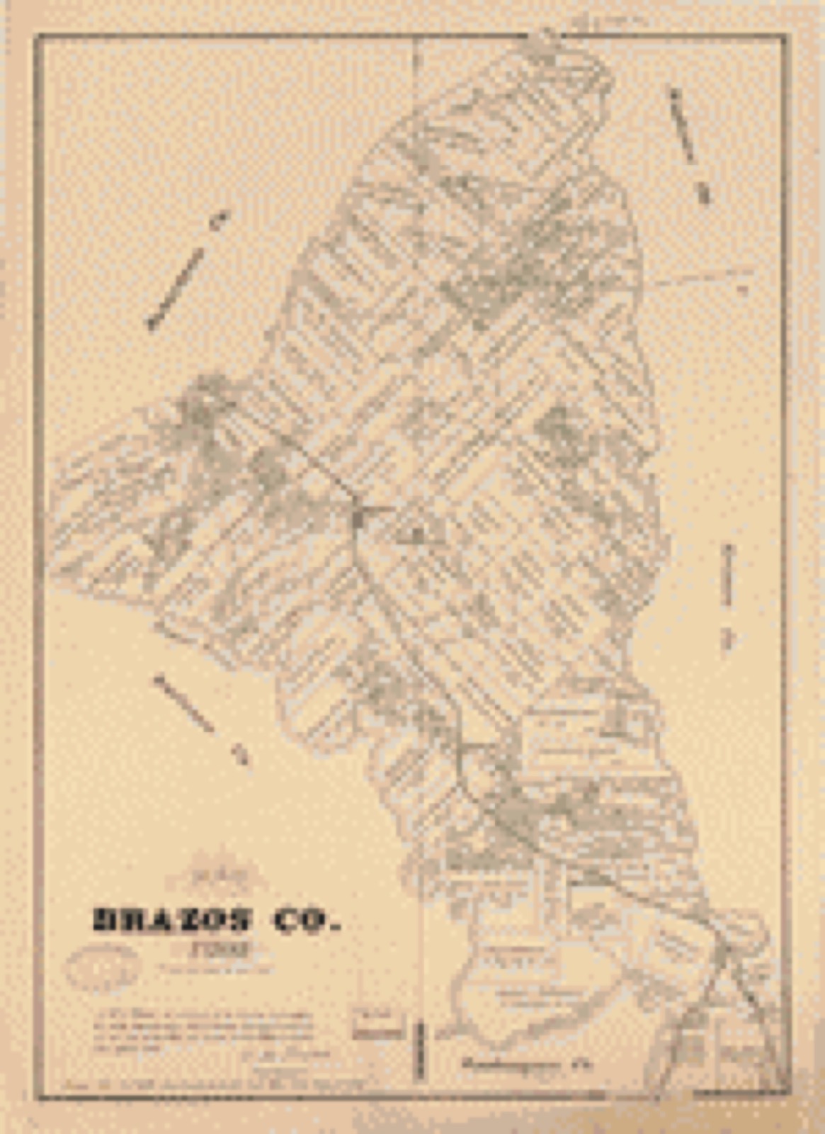 Land ownership map, 1879 - Map of Brazos Co., Texas