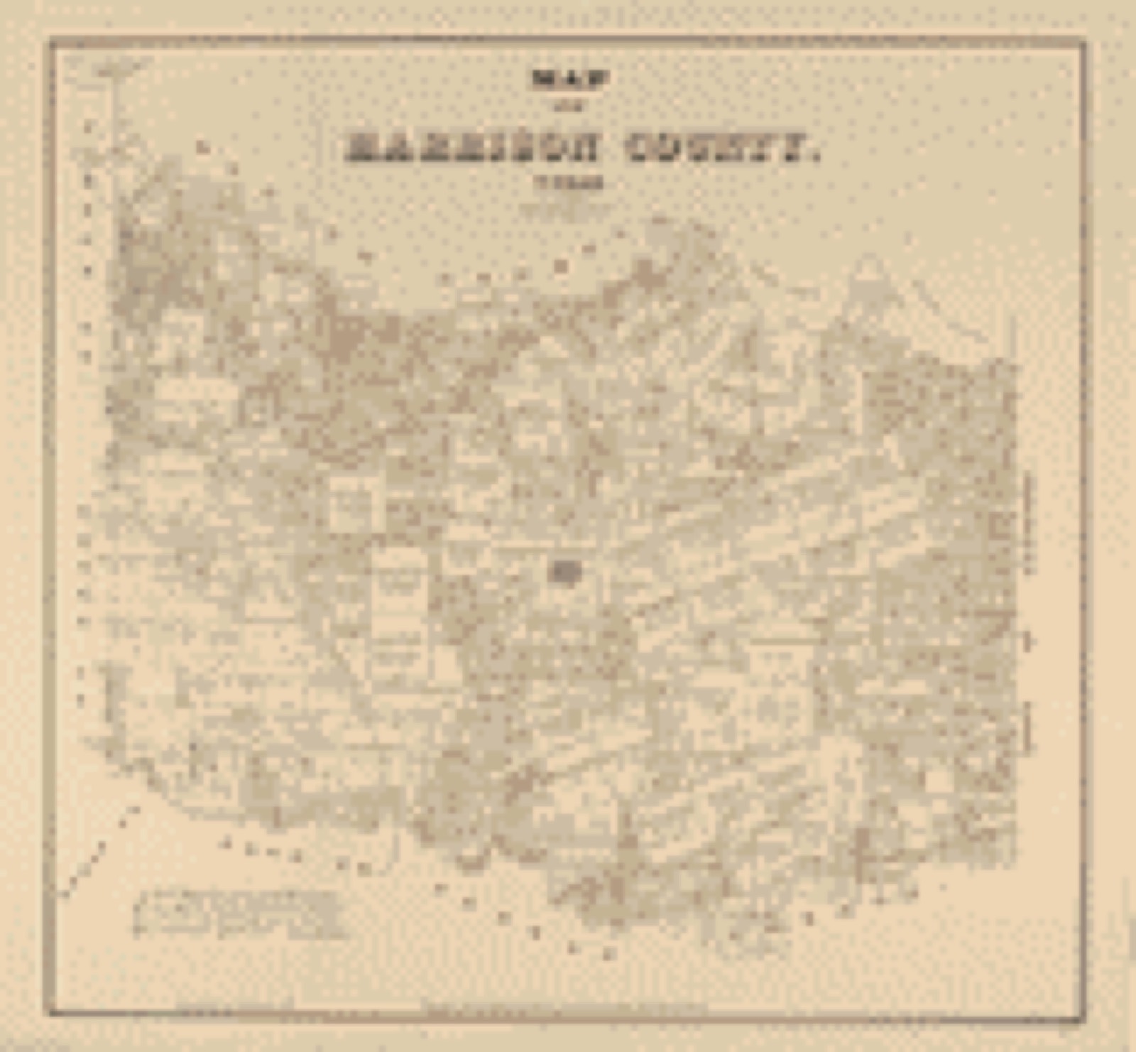 Land ownership map, 1879 - Map of Harrison County, Texas