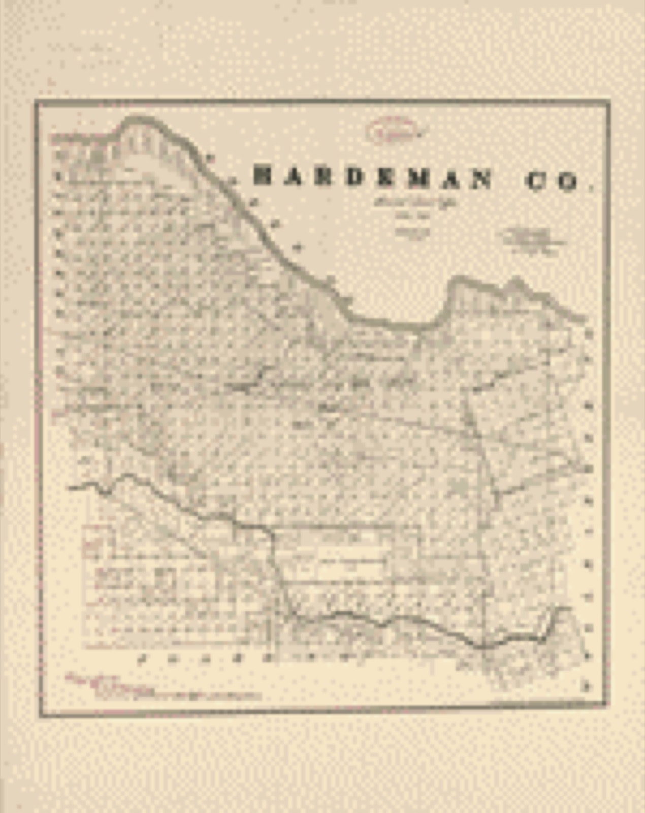 Land ownership map, 1891 - Hardeman Co