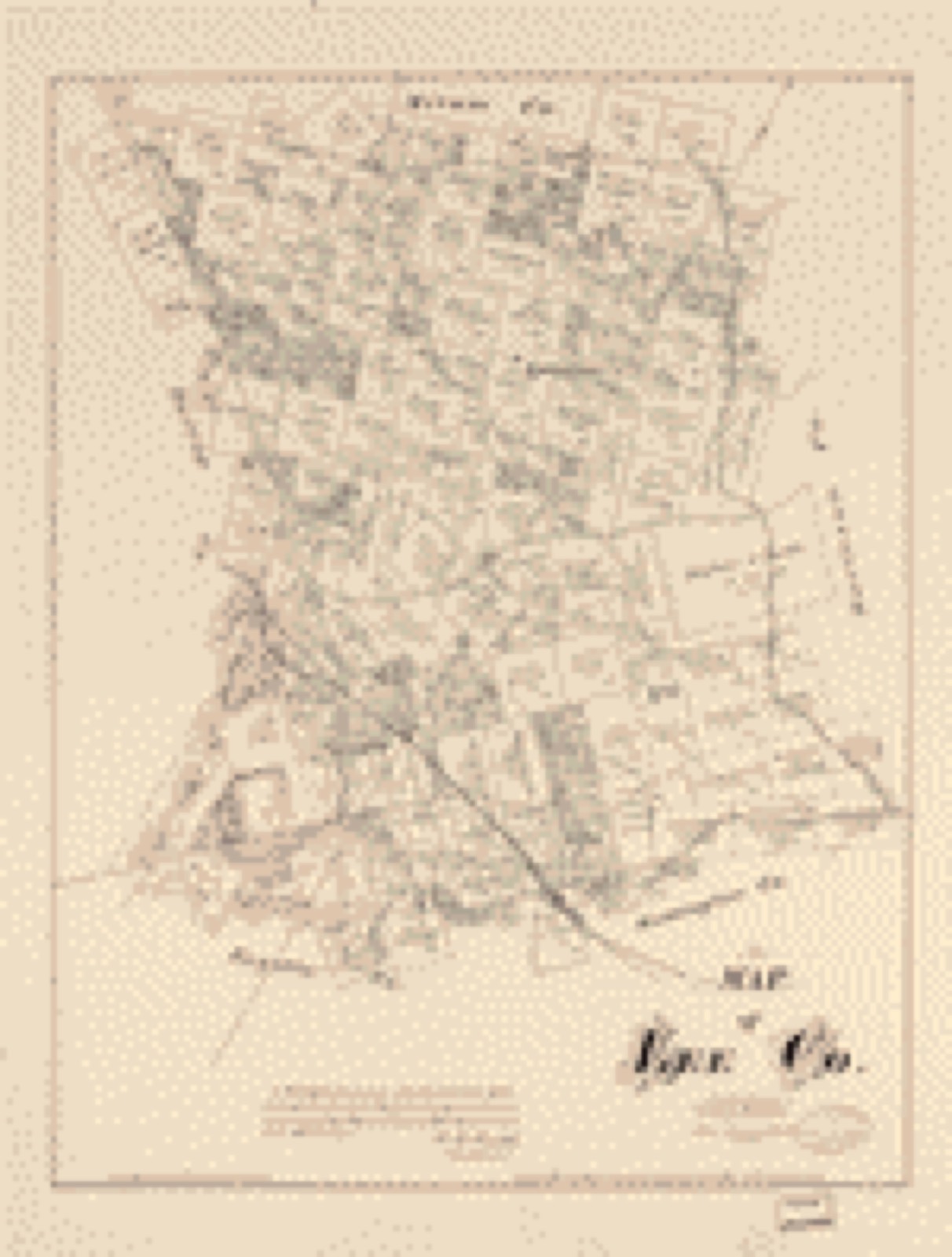 Land ownership map, 1879 - Map of Lee Co., Texas
