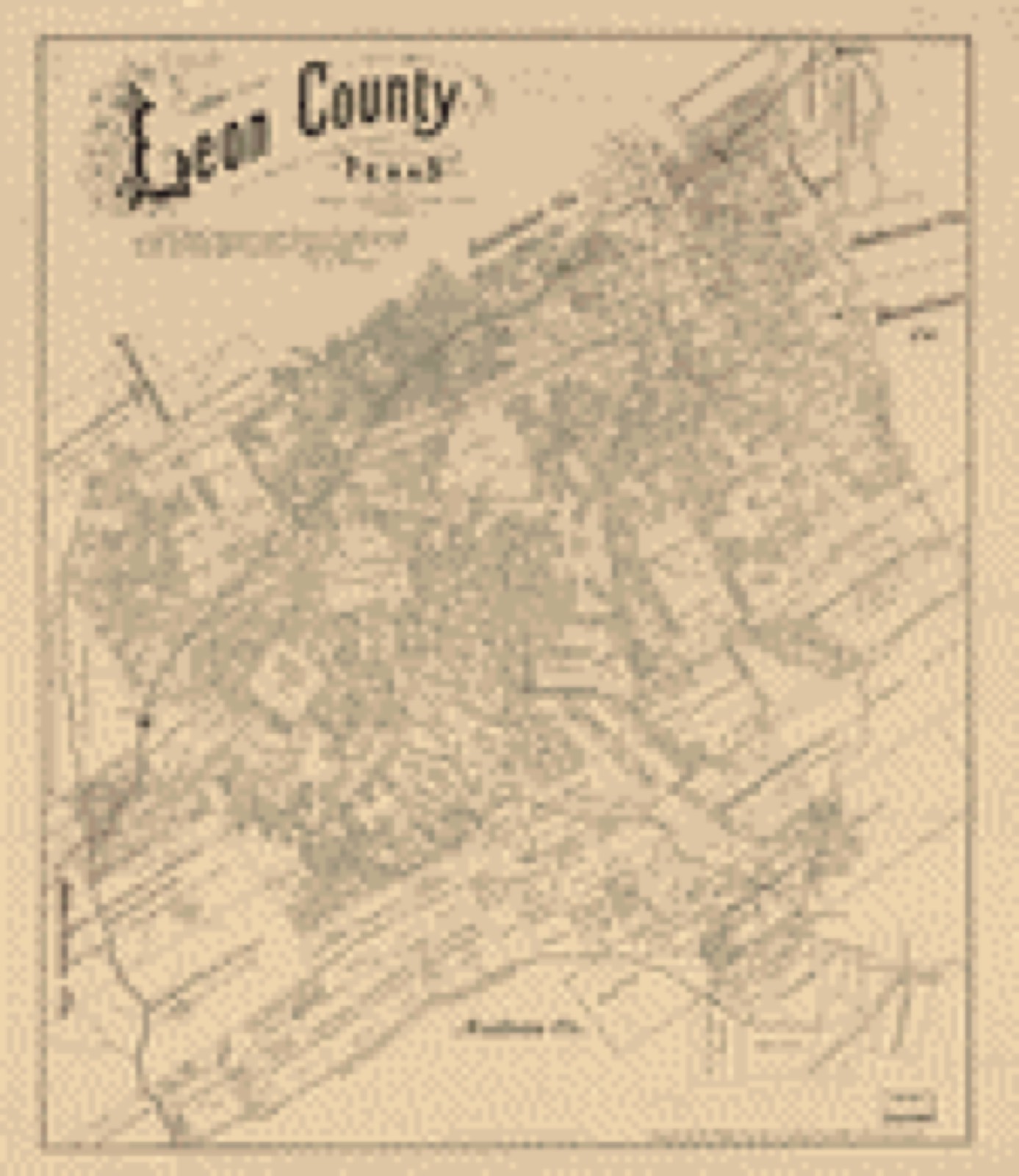 Land ownership map, 1879 - Leon County, Texas