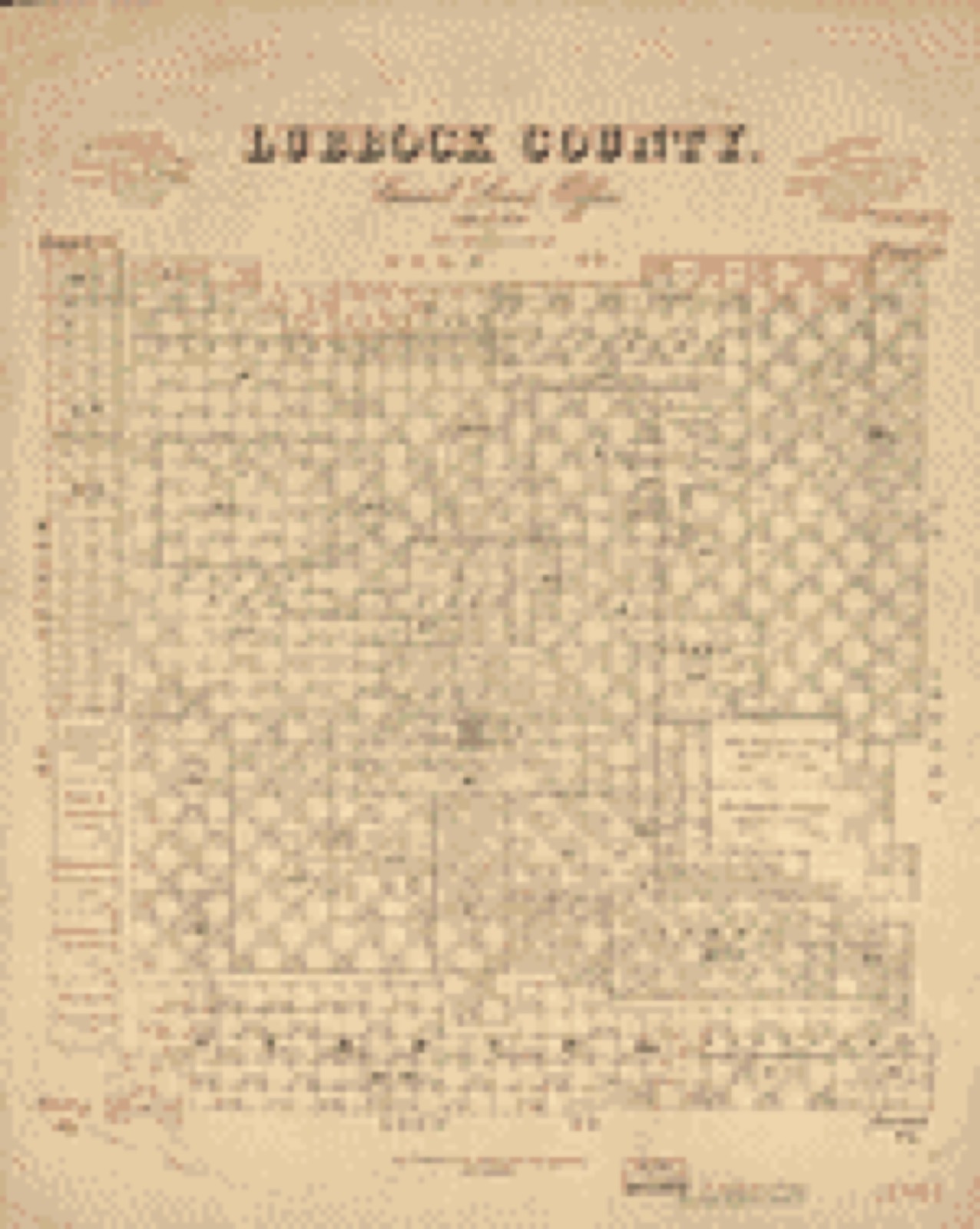 Land ownership map, 1892 - Lubbock County