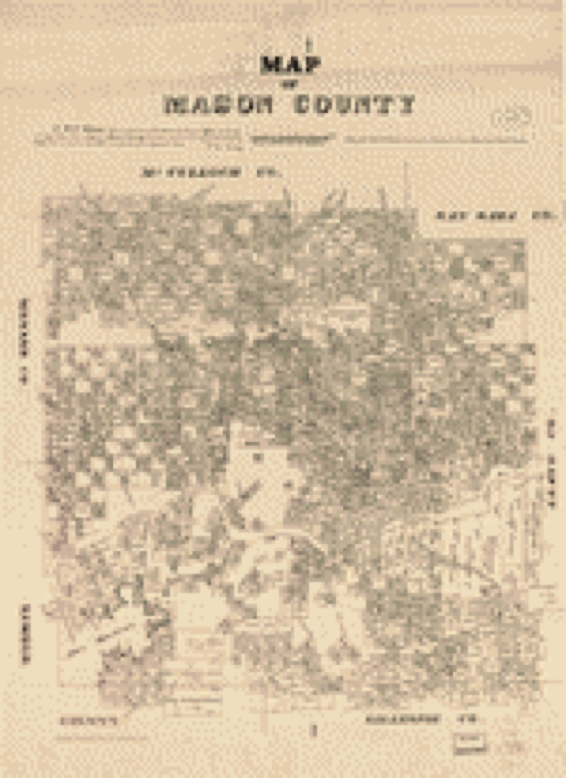Land ownership map, 1879 - Map of Mason County