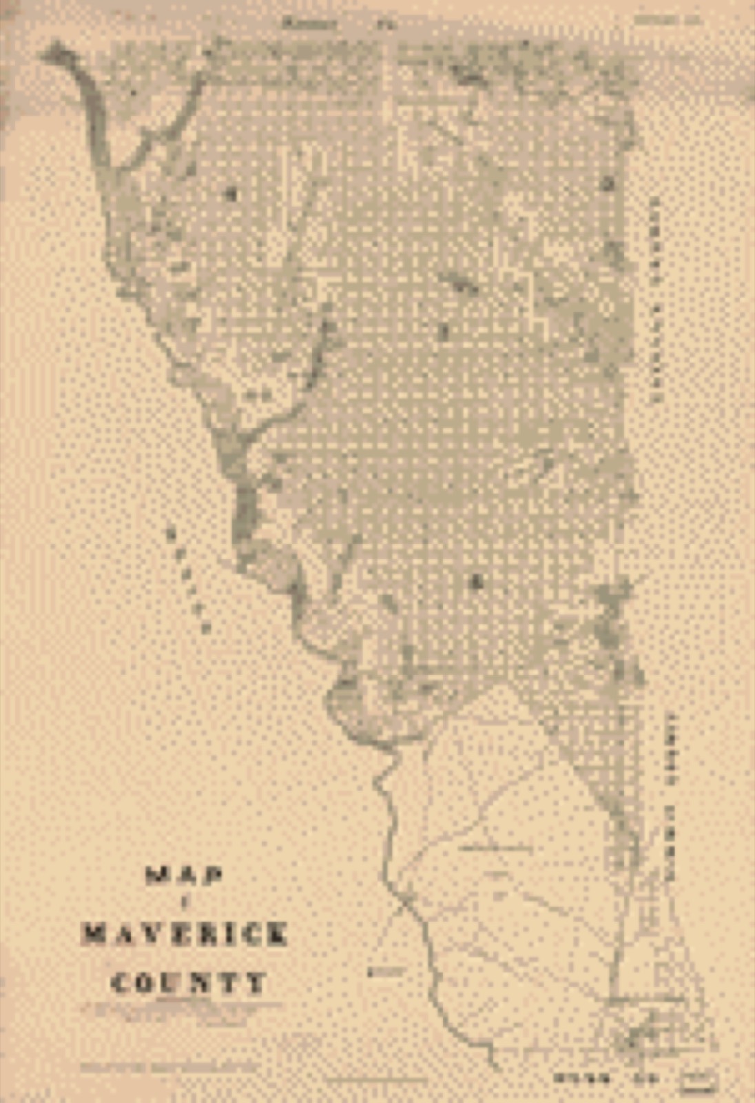Land ownership map, 1879 - Map of Maverick County