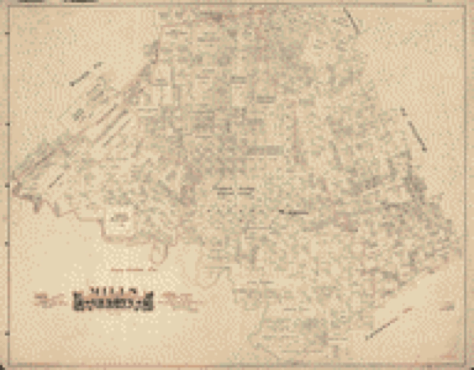 Land ownership map, 1888 - Mills County, state of Texas