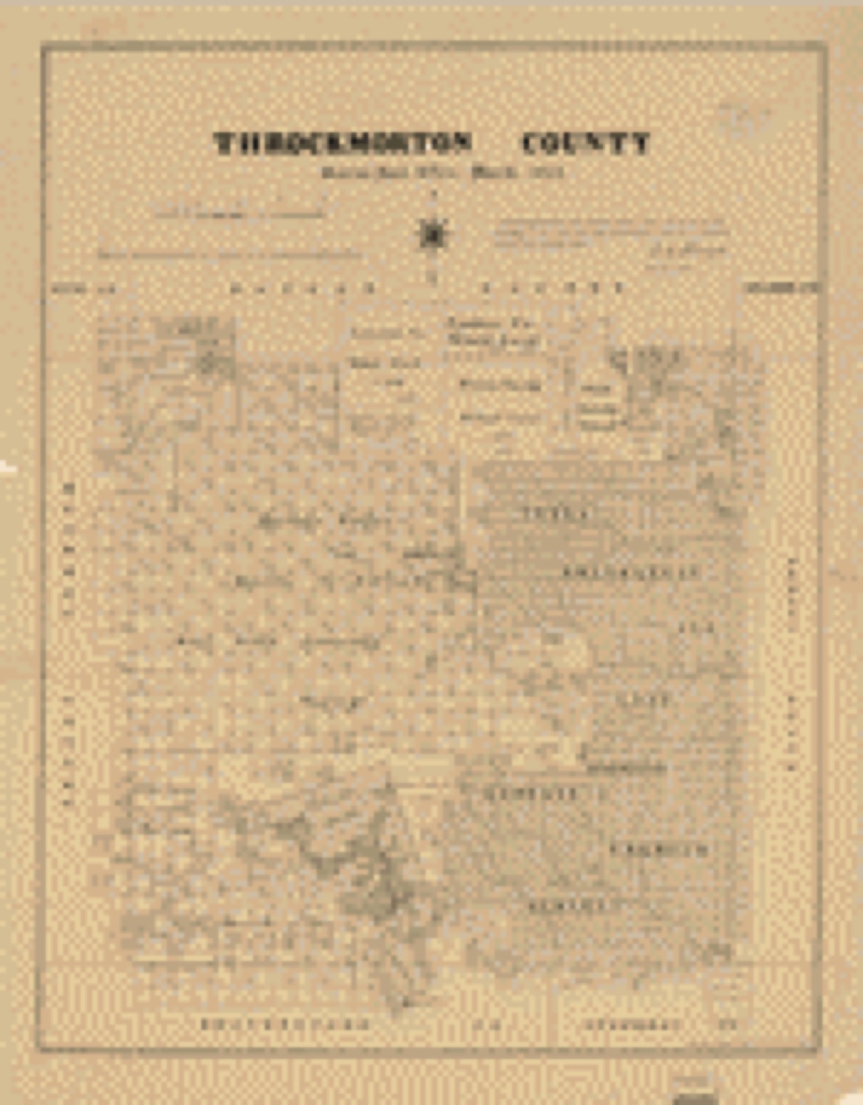 Land ownership map, 1880 - Throckmorton County