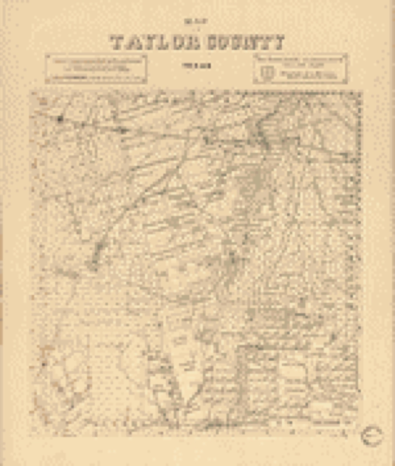 Land ownership map, 189? - Map of Taylor County, Texas