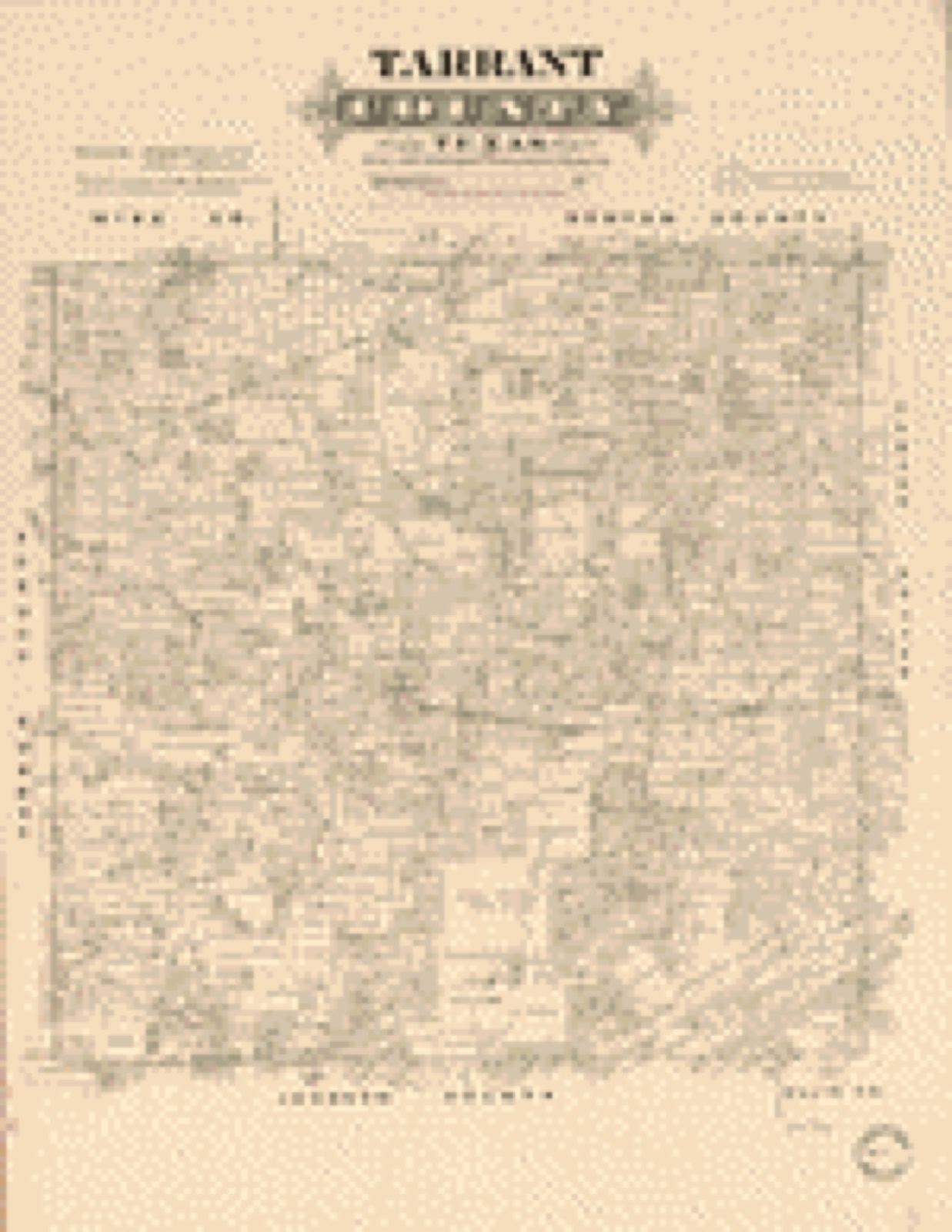 Land ownership map, 187? - Tarrant County, Texas