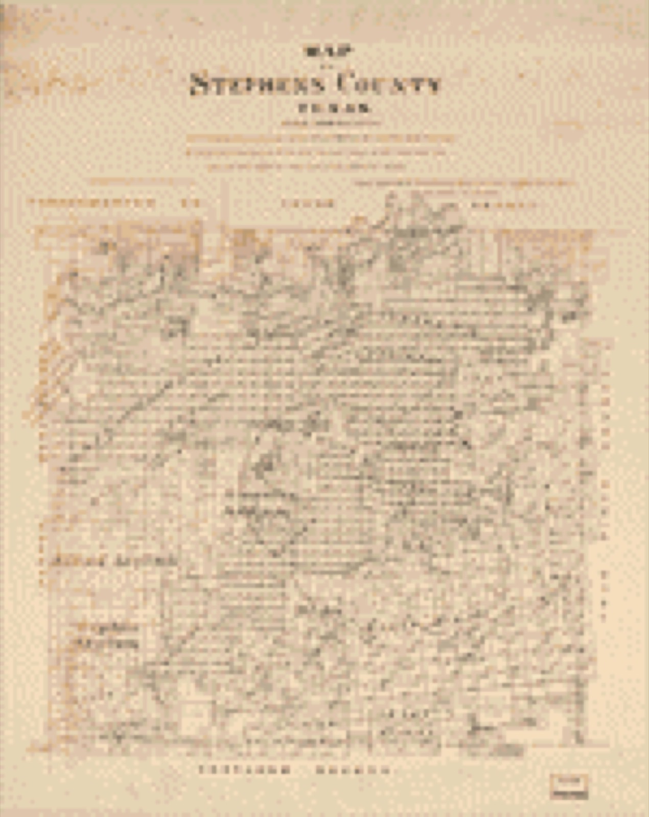 Land ownership map, 1879 - Map of Stephens County, Texas