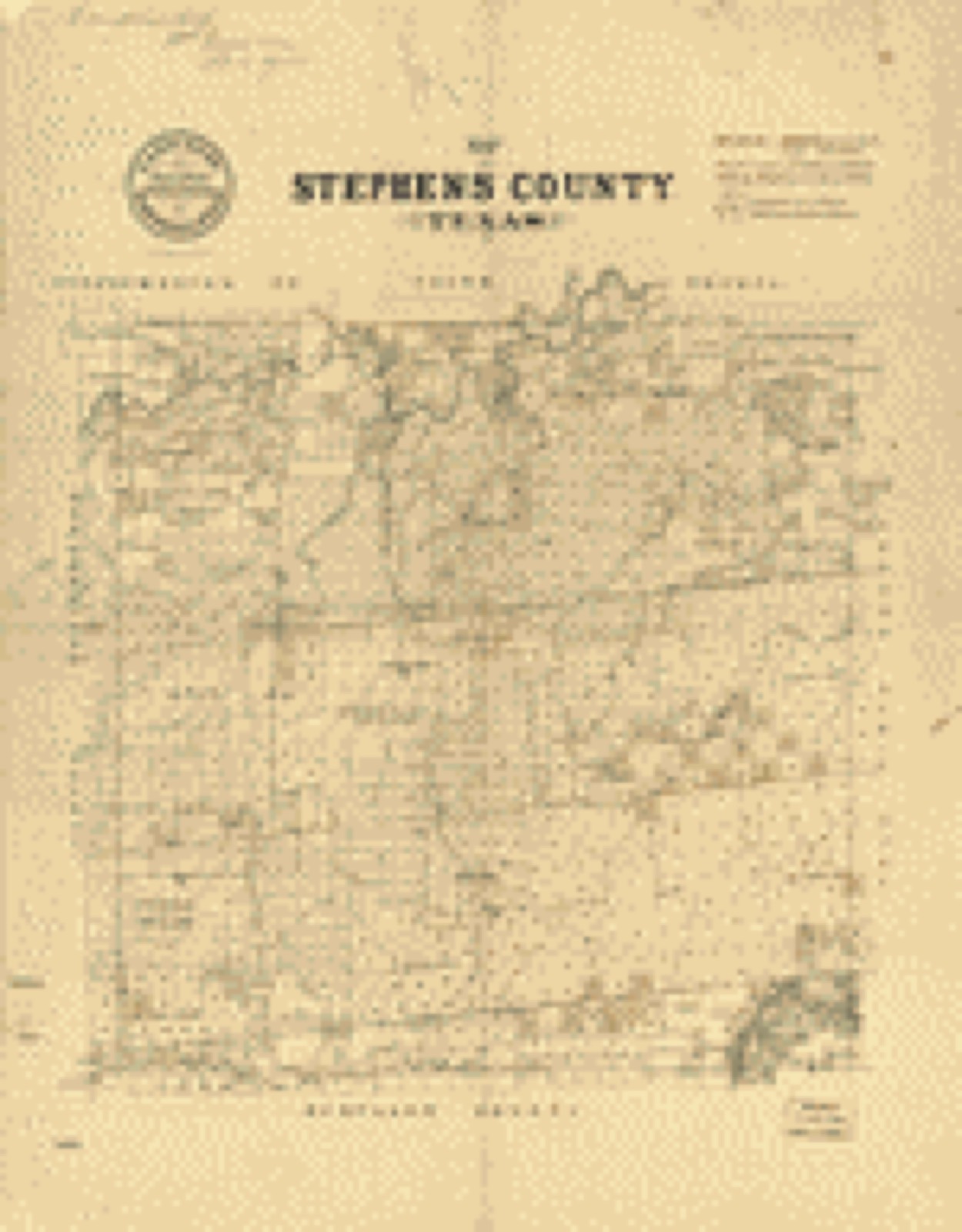 Land ownership map, 187? - Map of Stephens County, Texas