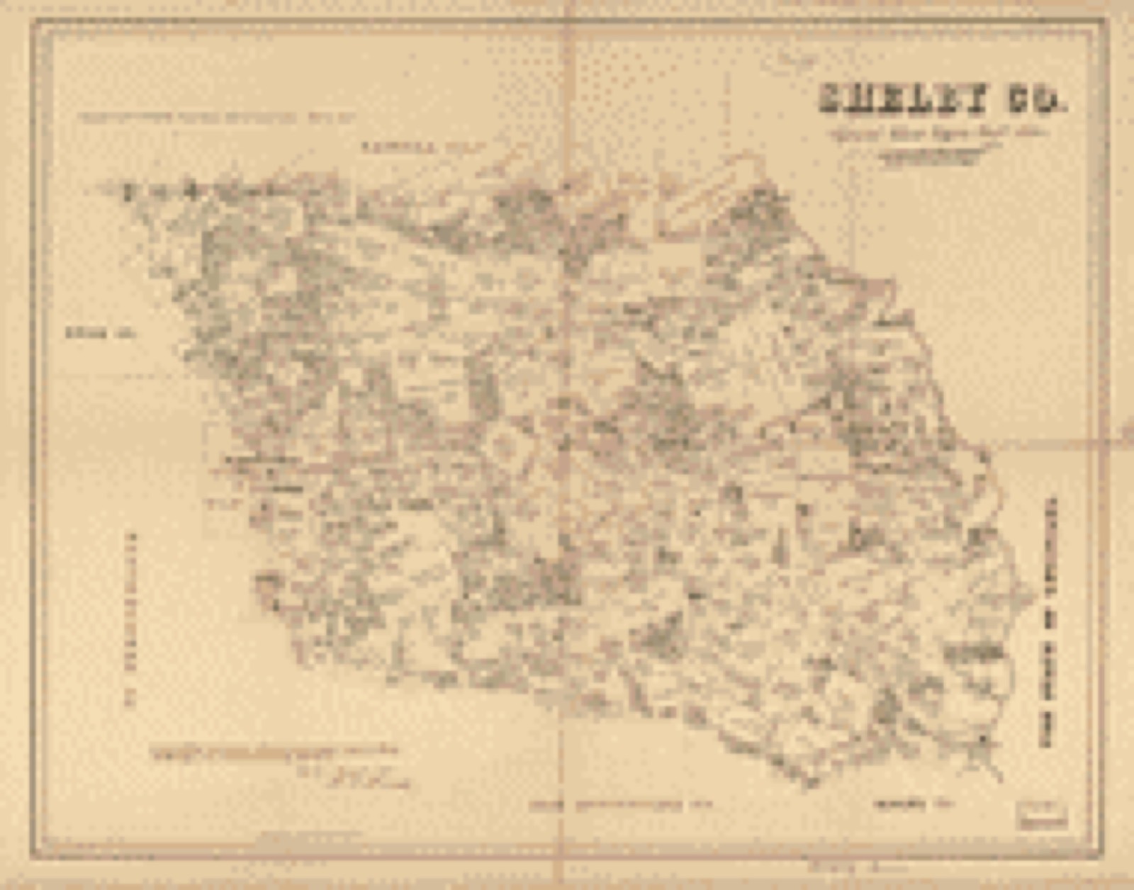 Land ownership map, 1880 - Shelby Co