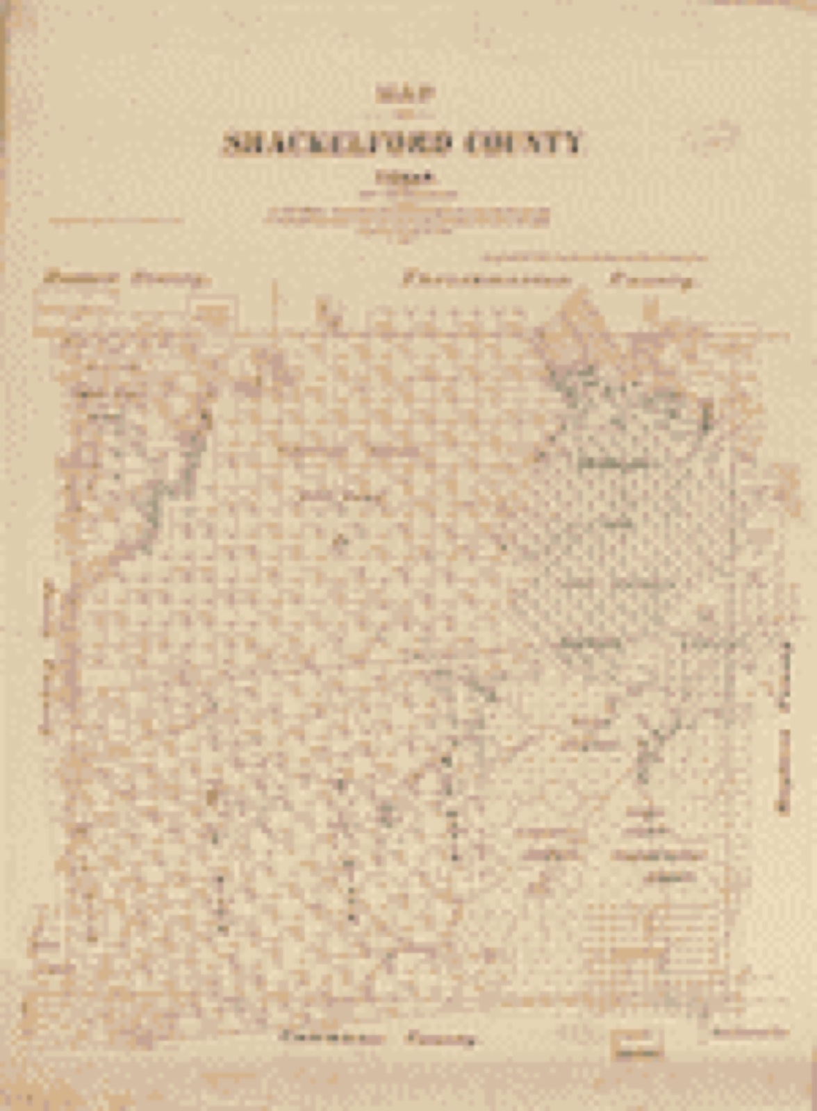 Land ownership map, 1879 - Map of Shackelford County, Texas