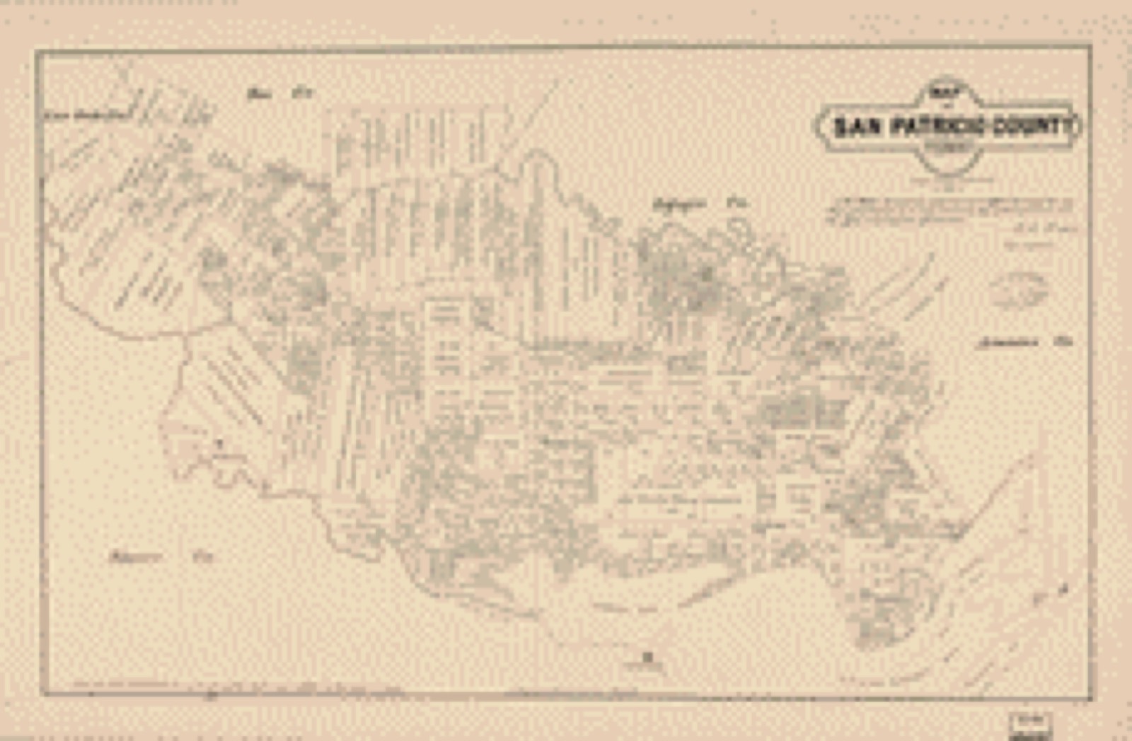 Land ownership map, 1879 - Map of San Patricio County, Texas