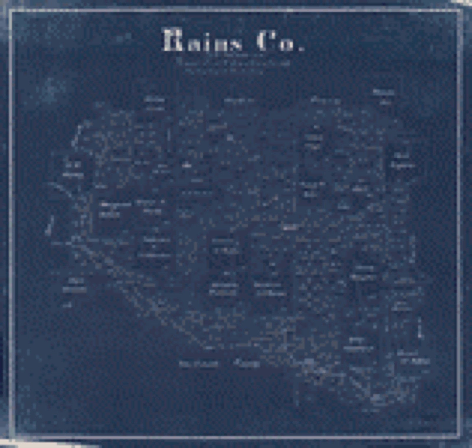 Land ownership map, 1888 - Rains Co