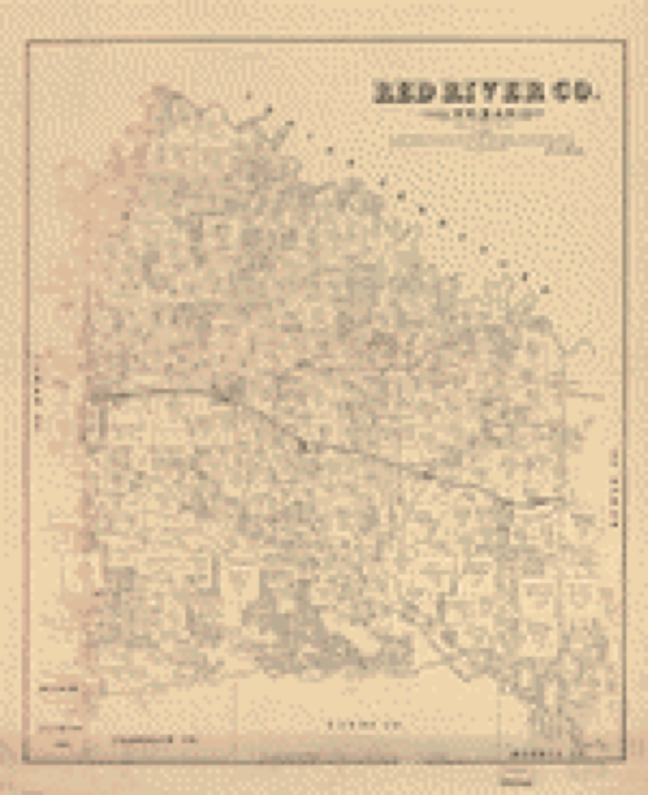 Land ownership map, 1879 - Red River Co., Texas