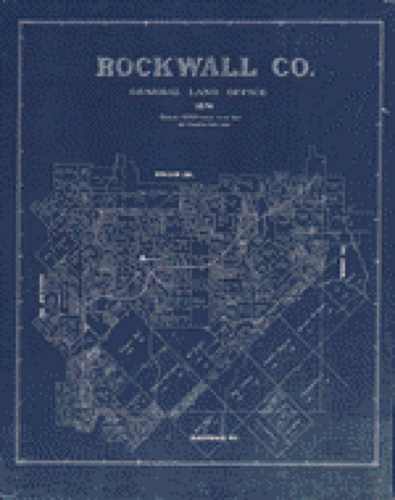 Land ownership map, 1874 - Rockwall Co