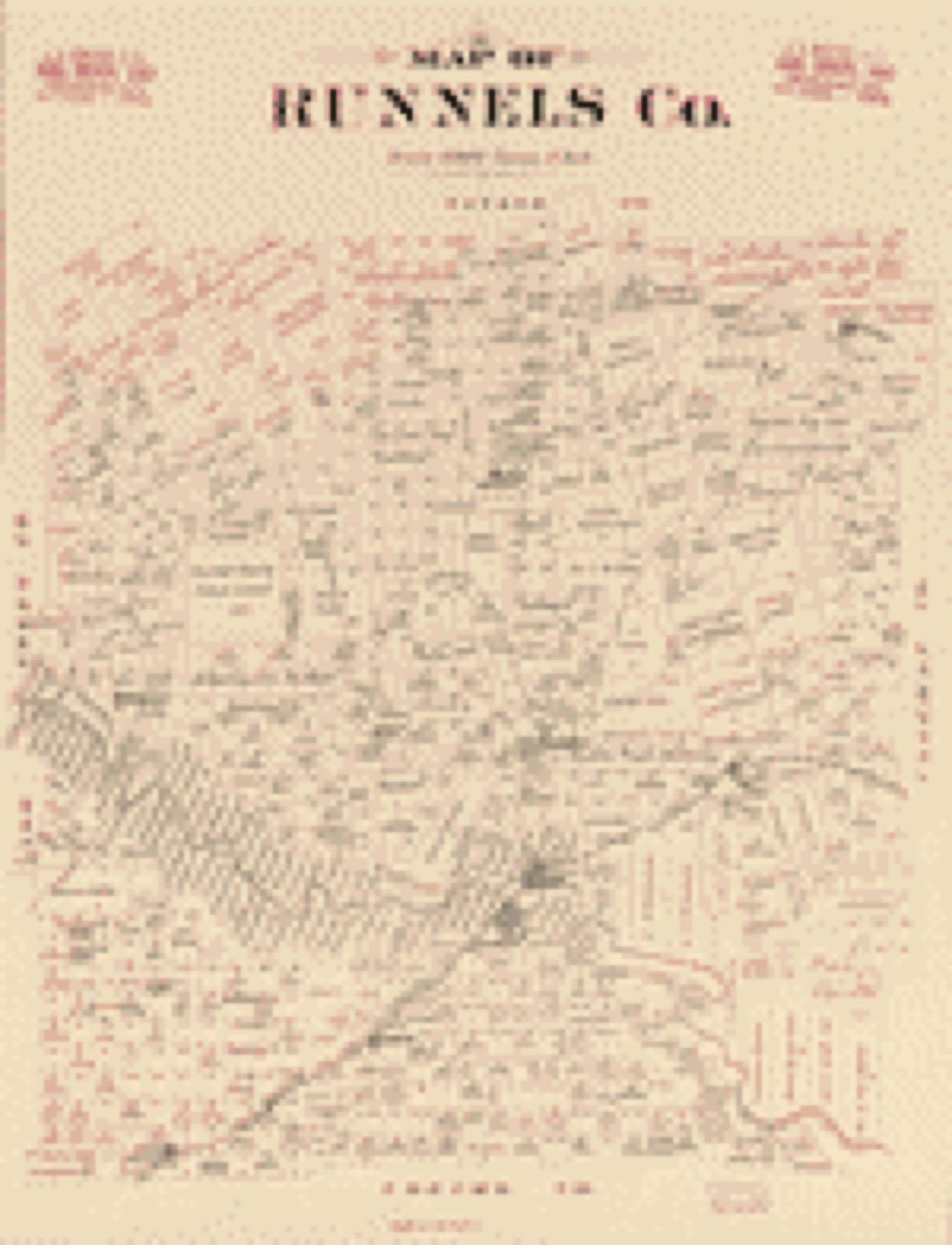 Land ownership map, 1879 - Map of Runnels Co