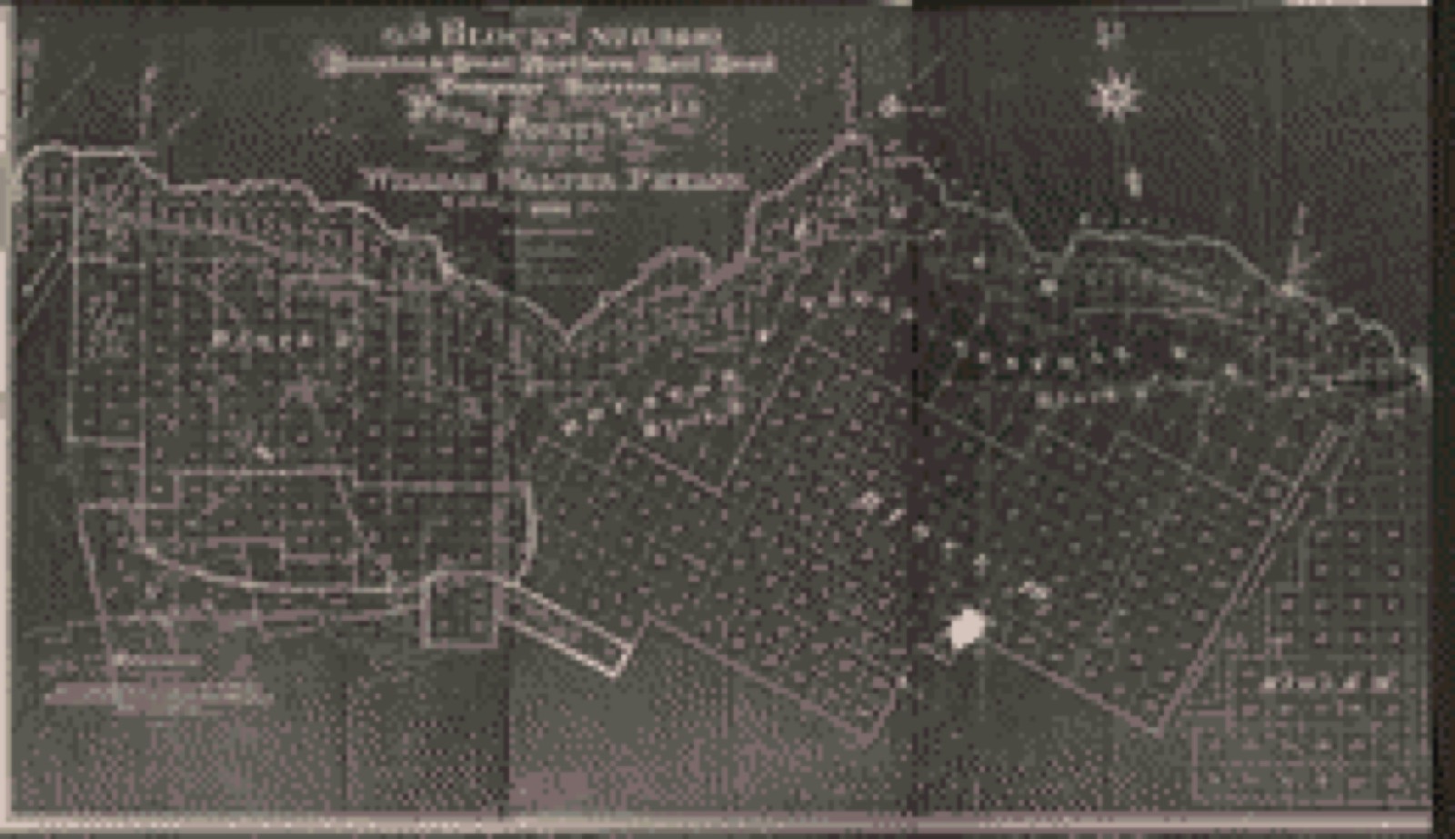 Land ownership map, 1891 - Map of blocks no. 11 & 12, Houston and Great Northern Rail Road Company survey in Pecos County, Texas