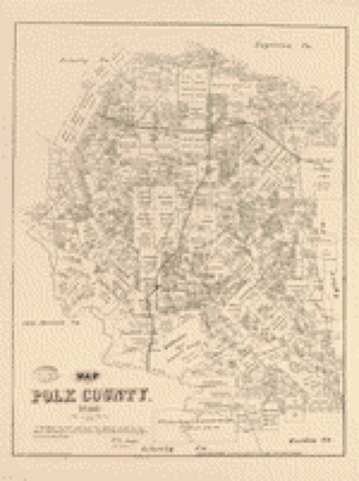 Land ownership map, 1879 - Map of Polk County, Texas
