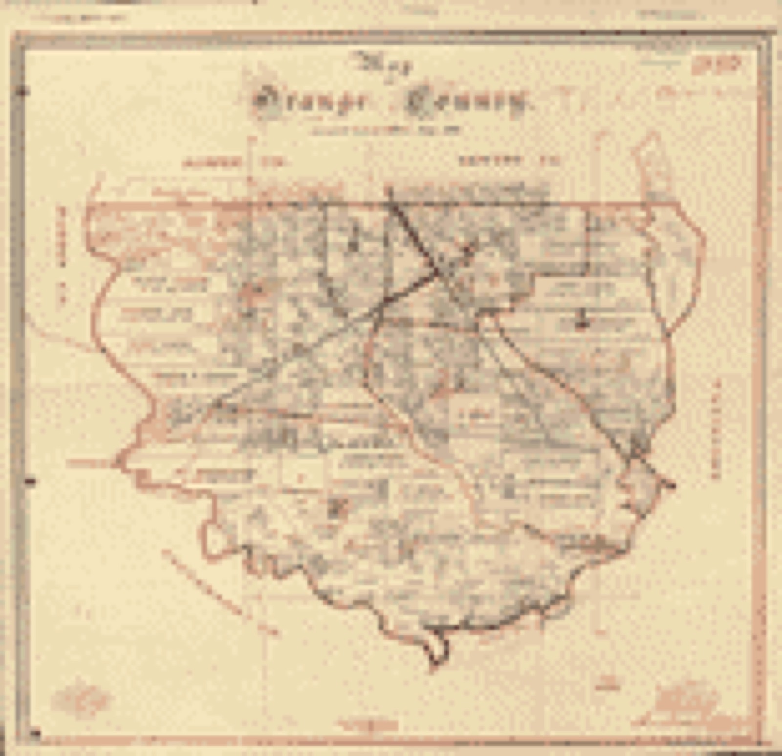 Land ownership map, 1895 - Map of Orange County