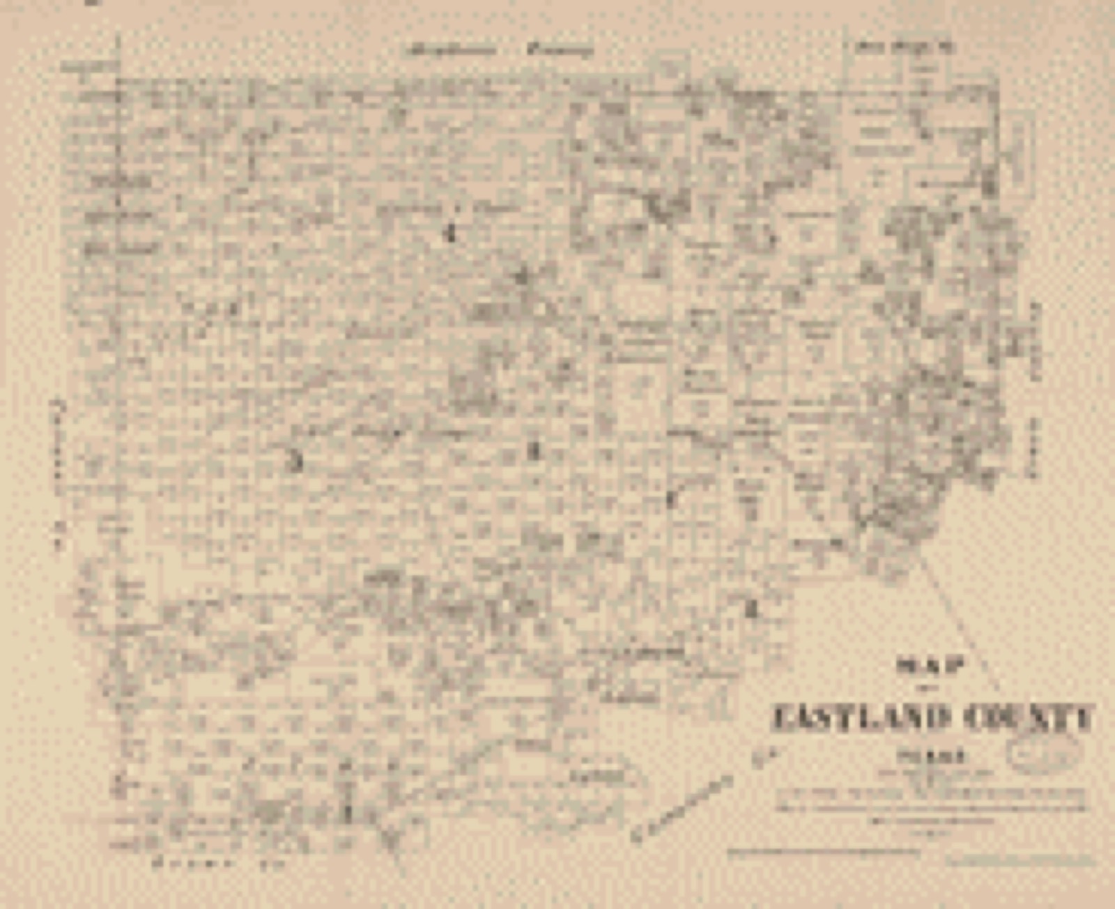Land ownership map, 1879 - Map of Eastland County, Texas