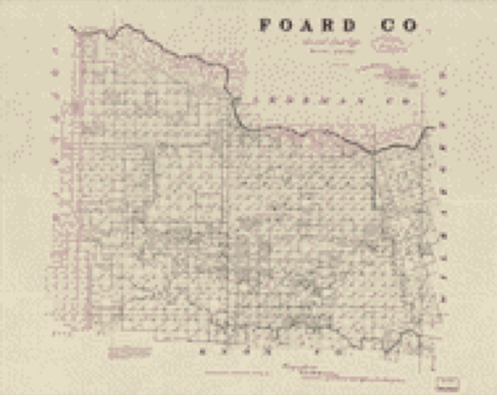 Land ownership map, 1891 - Foard Co