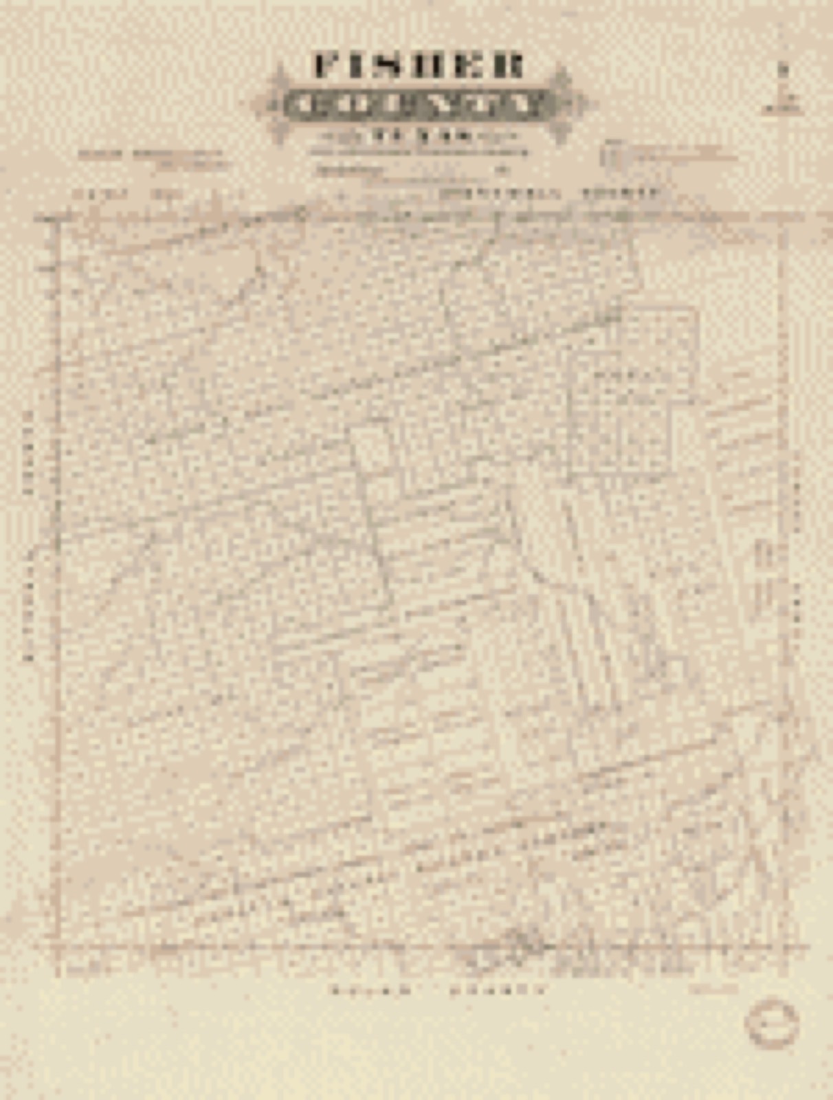 Land ownership map, 187? - Fisher County, Texas