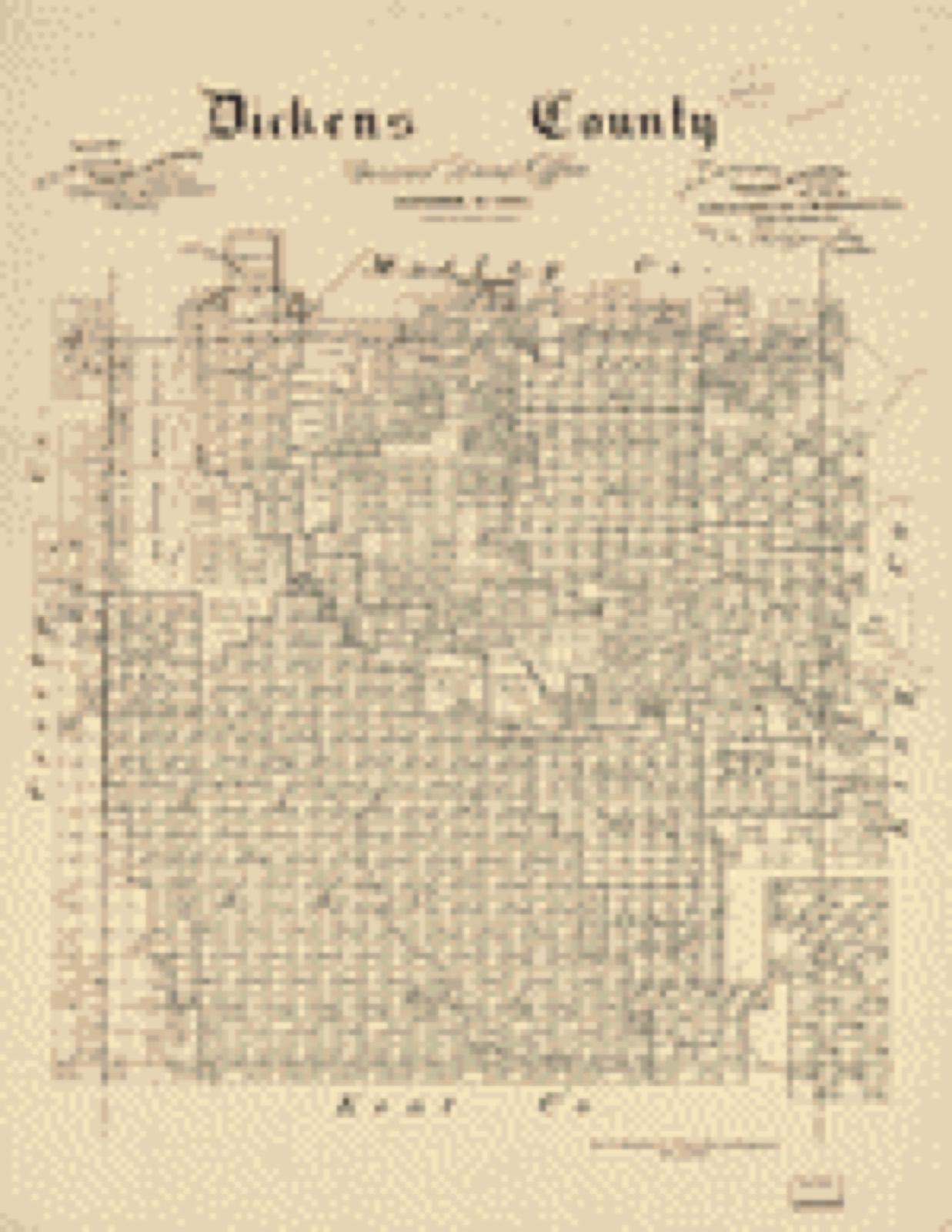 Land ownership map, 1891 - Dickens County