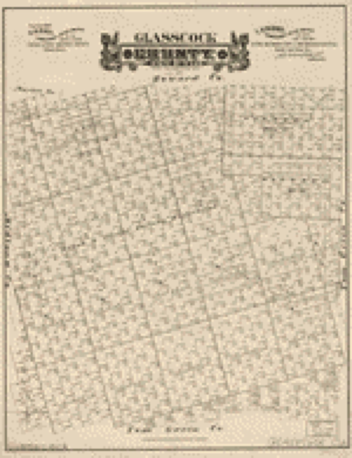 Land ownership map, 1889 - Glasscock County, state of Texas