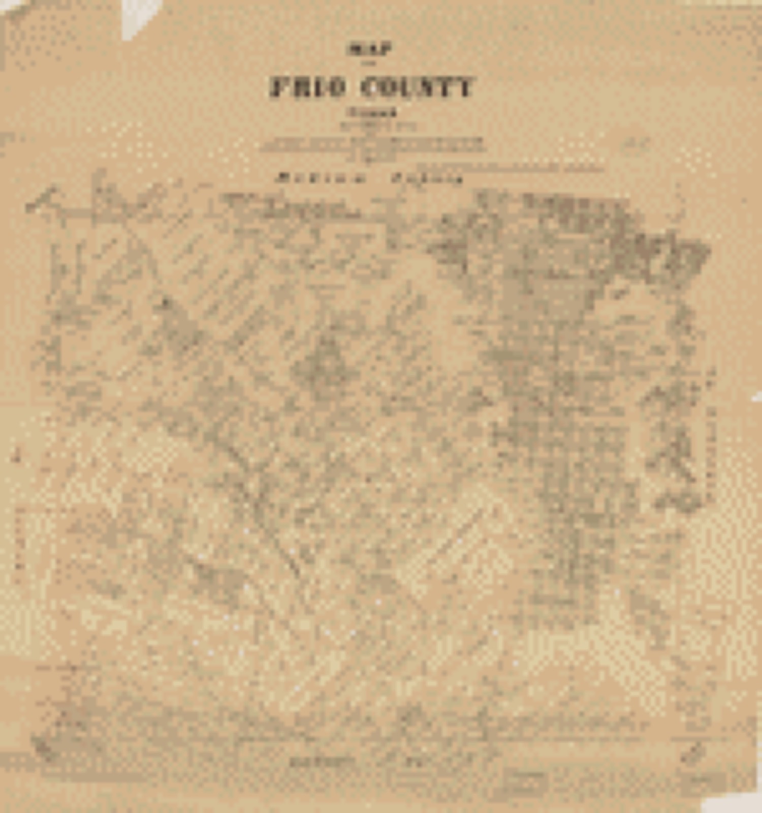 Land ownership map, 1879 - Map of Frio County, Texas