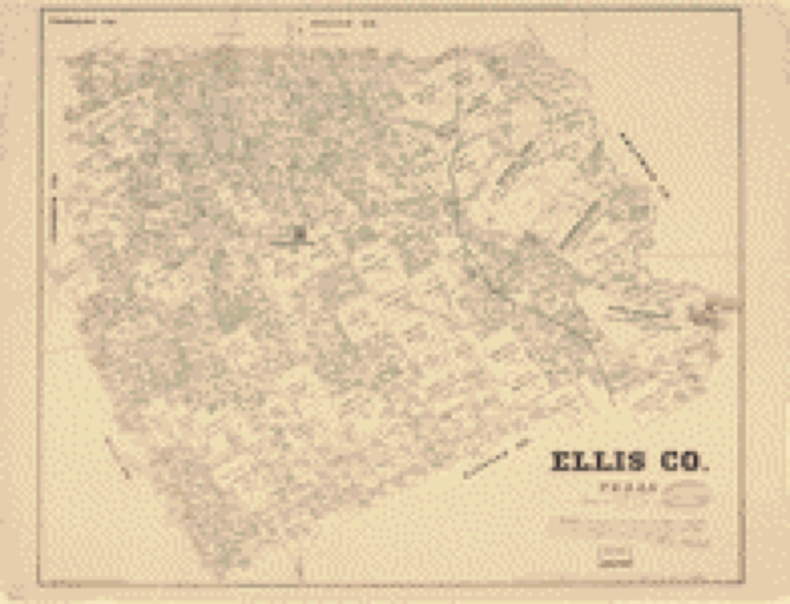 Land ownership map, 1879 - Ellis Co., Texas