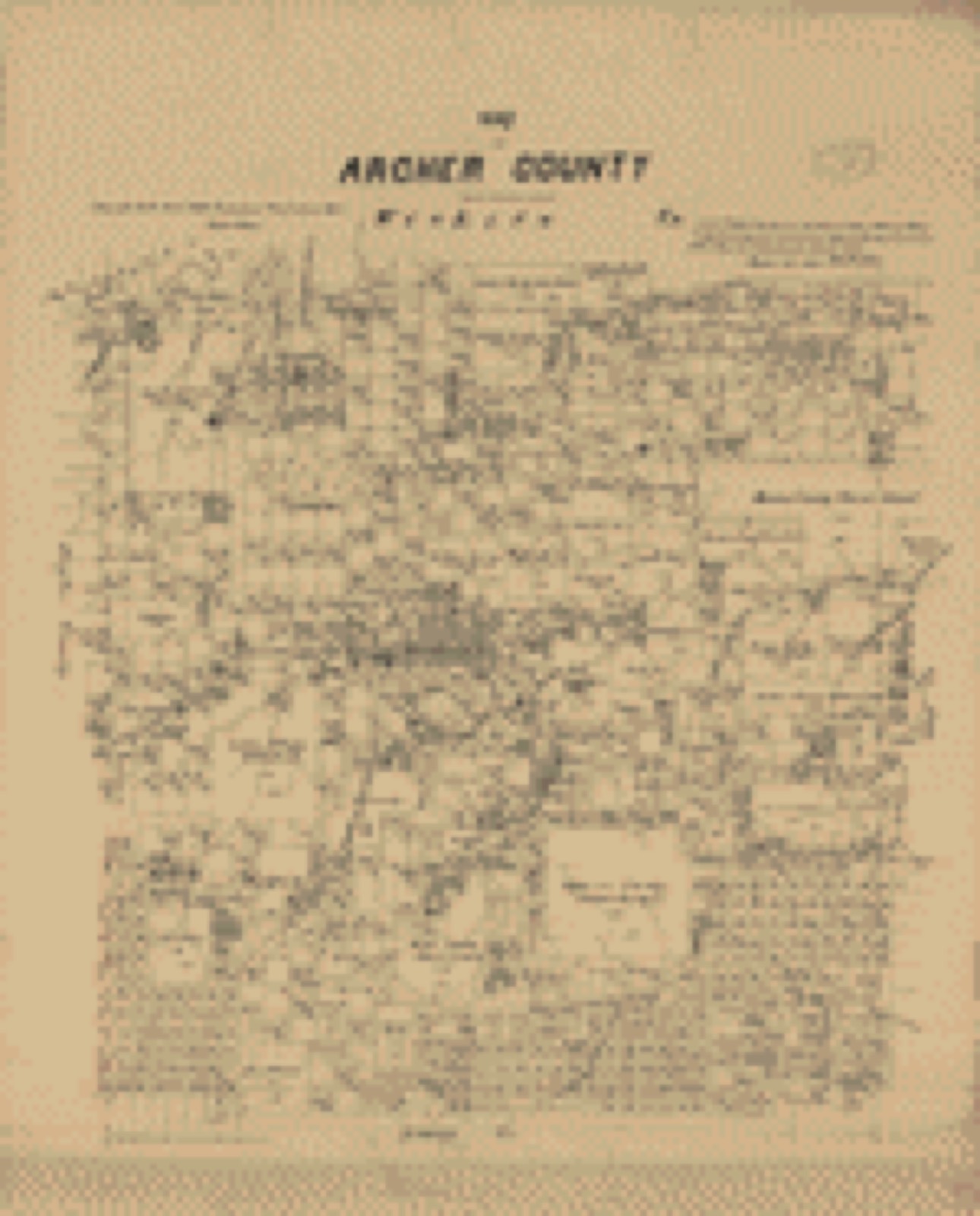 Land ownership map, 1879 - Map of Archer County