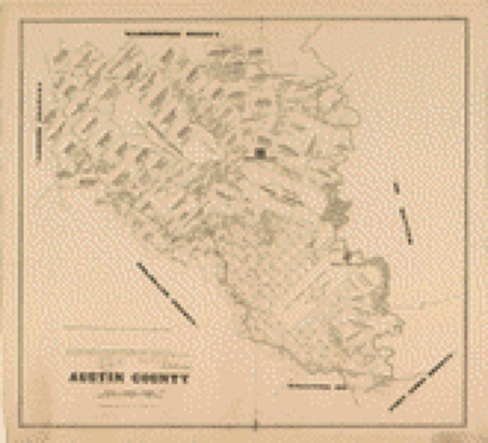 Land ownership map, 1879 - Austin County