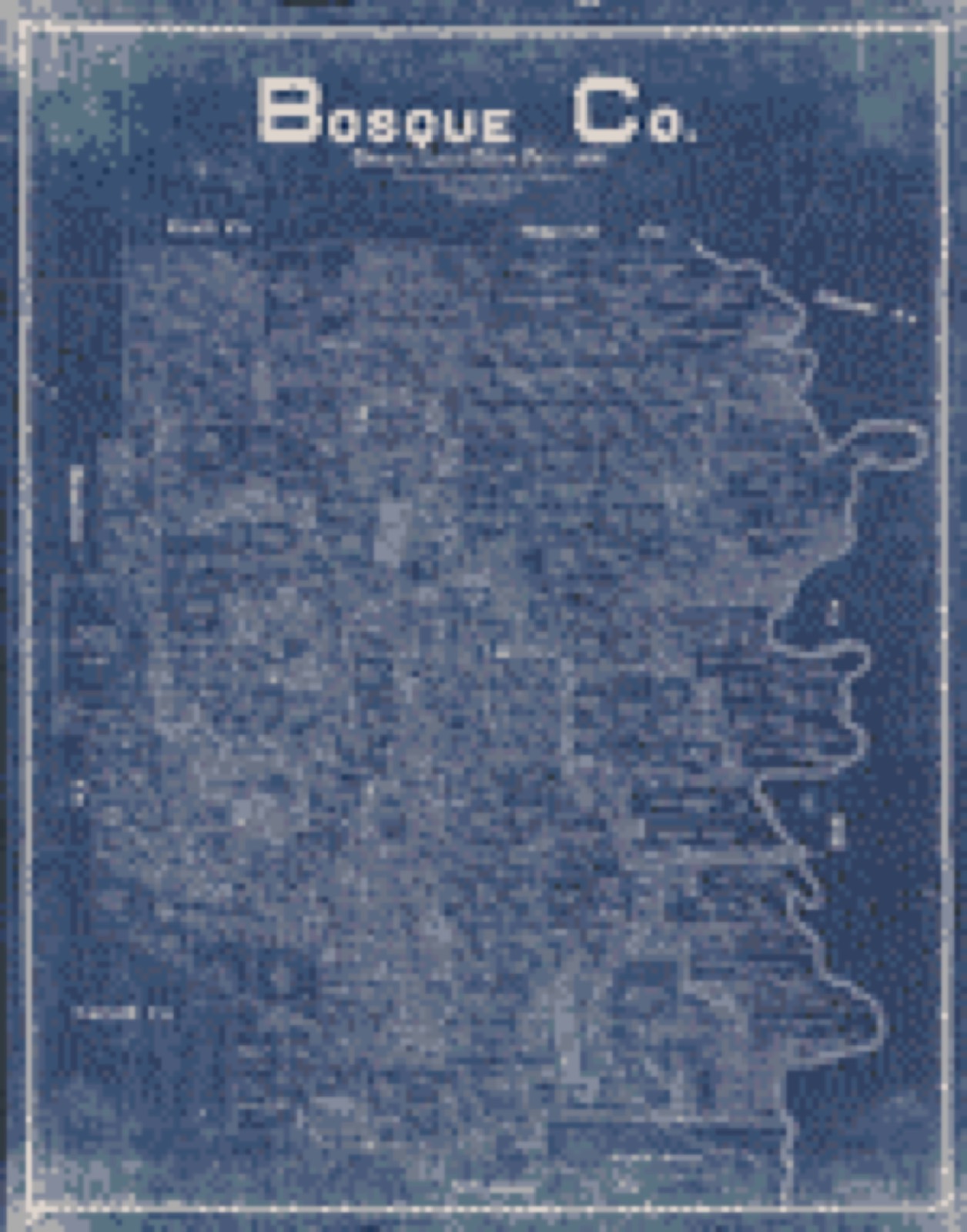 Land ownership map, 1890 - Bosque County