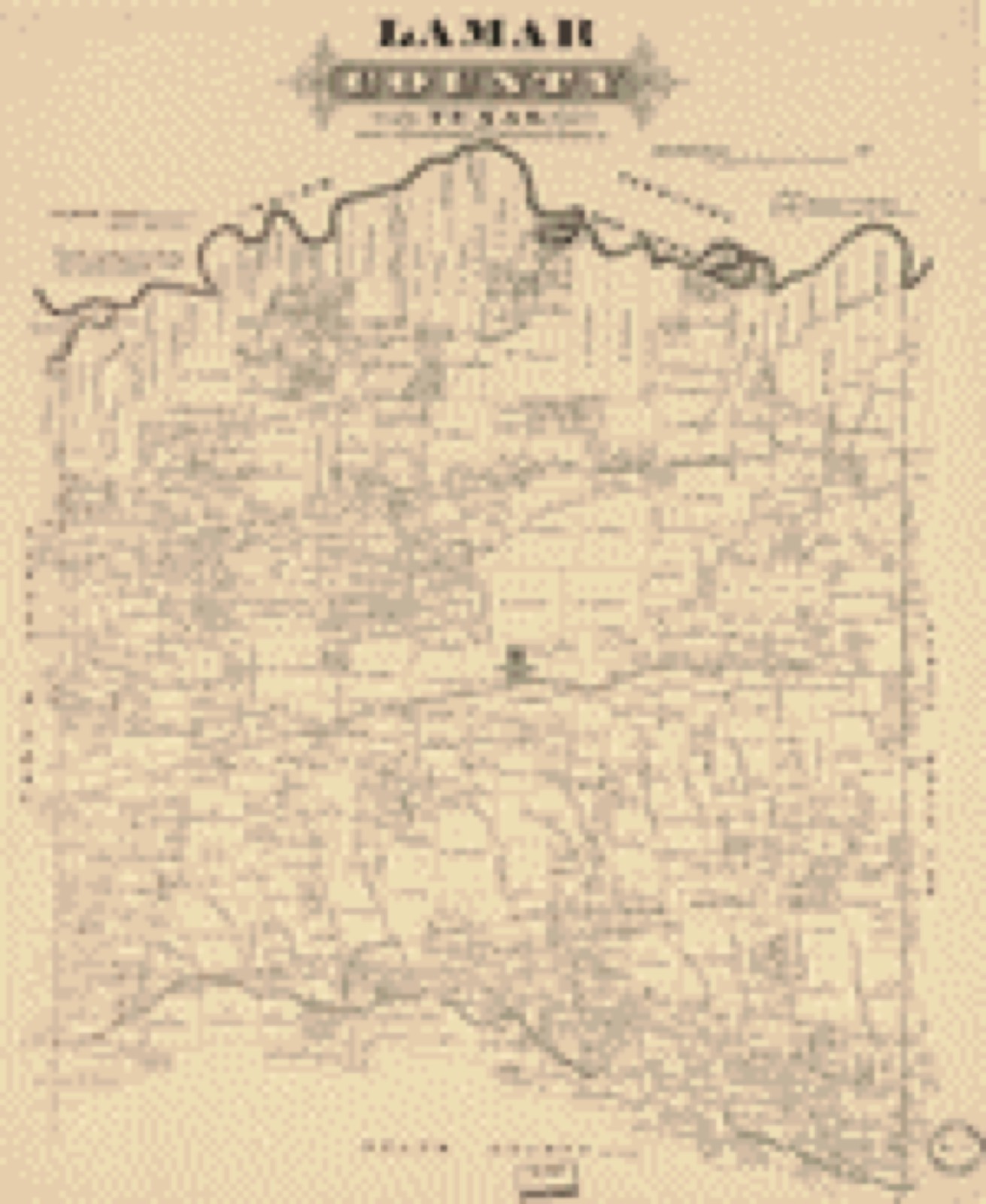 Land ownership map, 187? - Lamar County, Texas